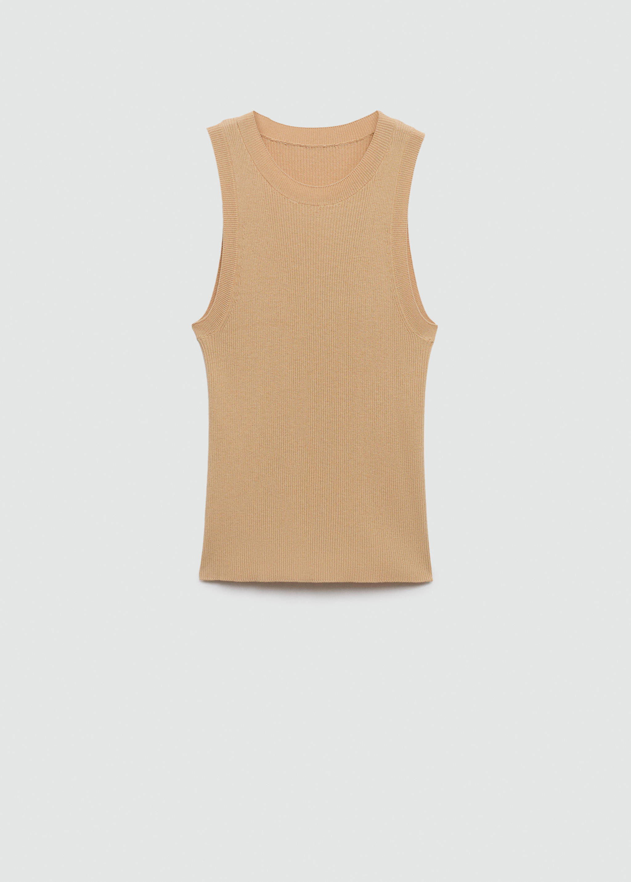 Ribbed knit top - Article without model