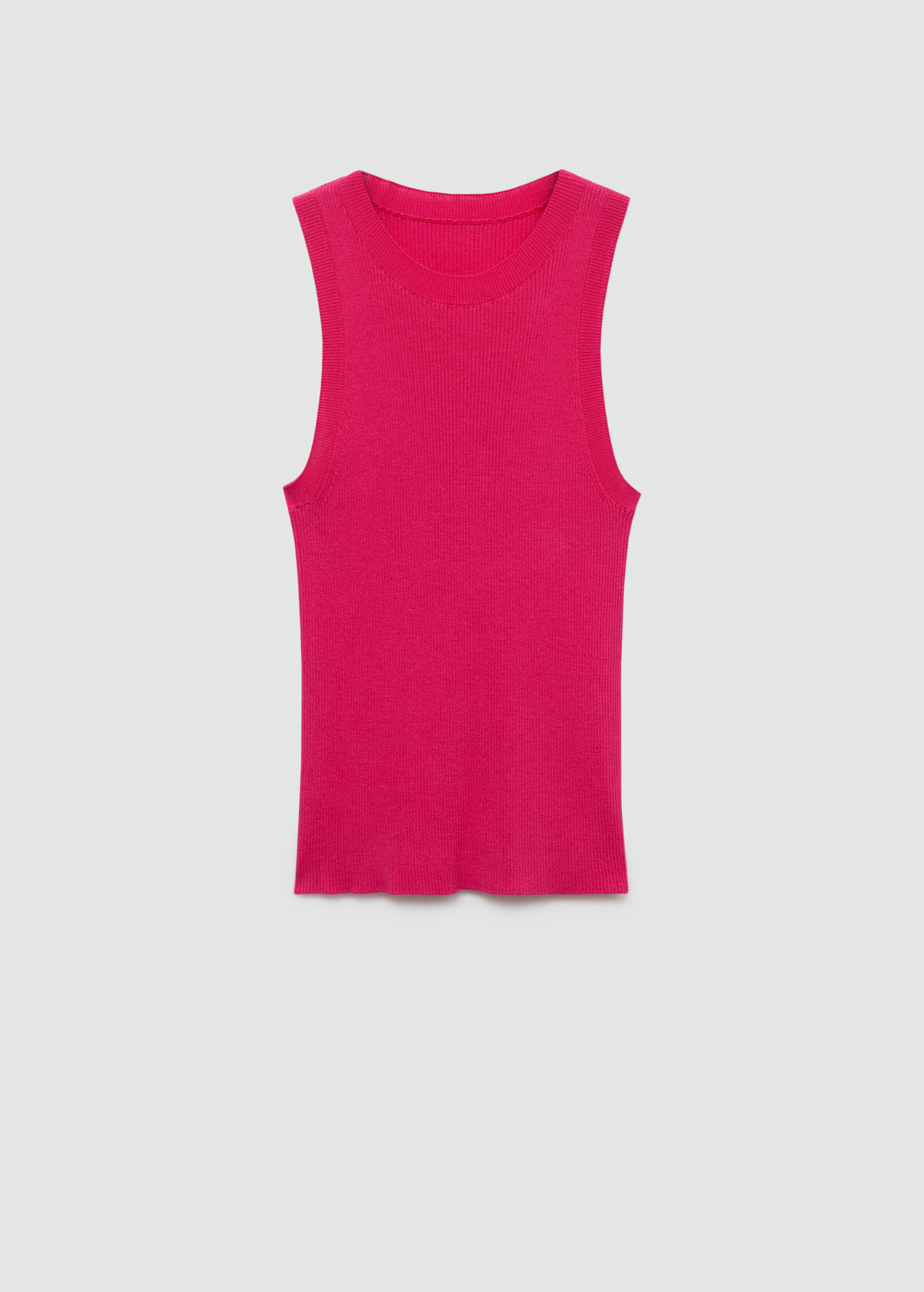 Strick-Top mit Rippstruktur - Artikel ohne Model