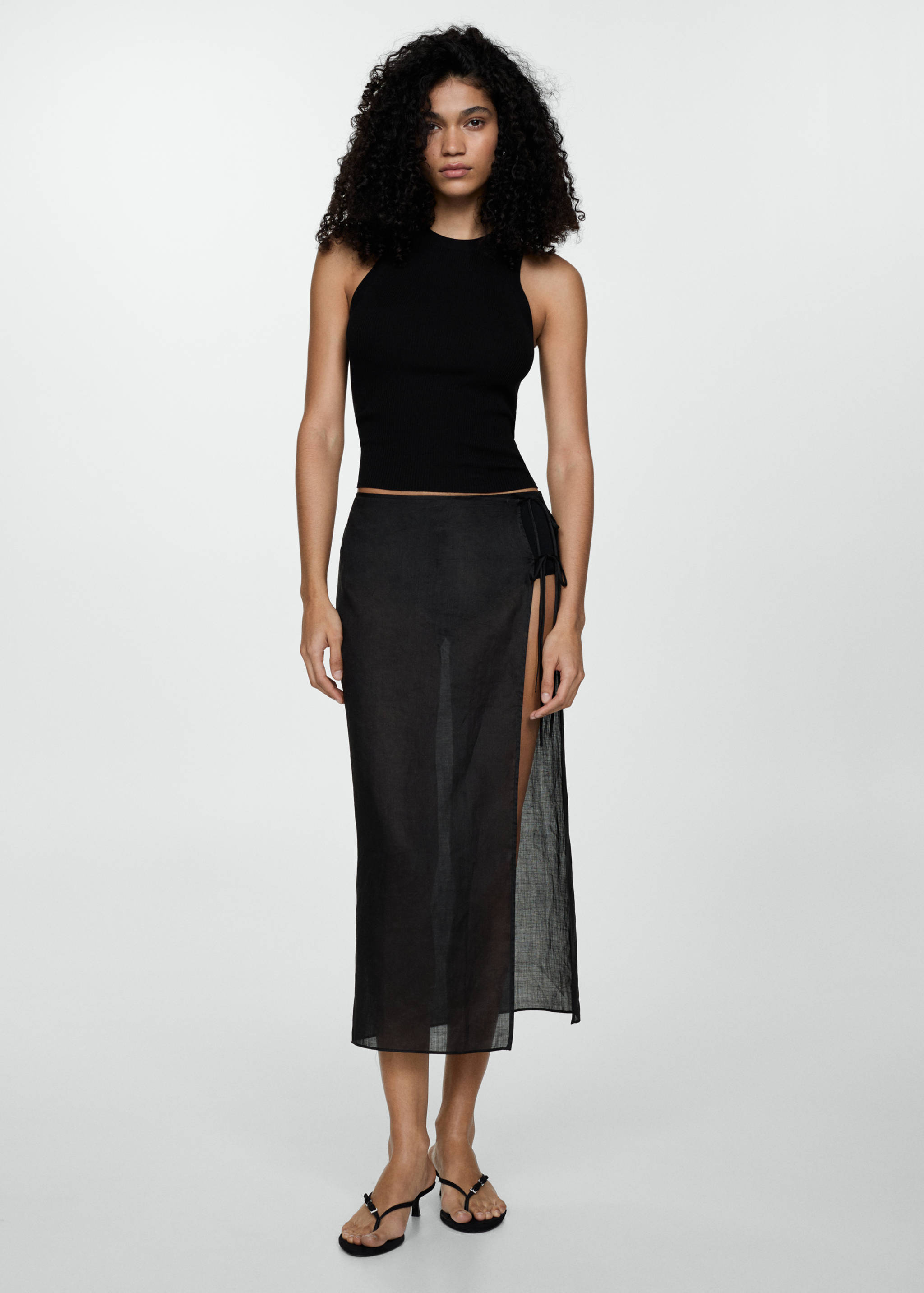 Ribbed knit top - General plane