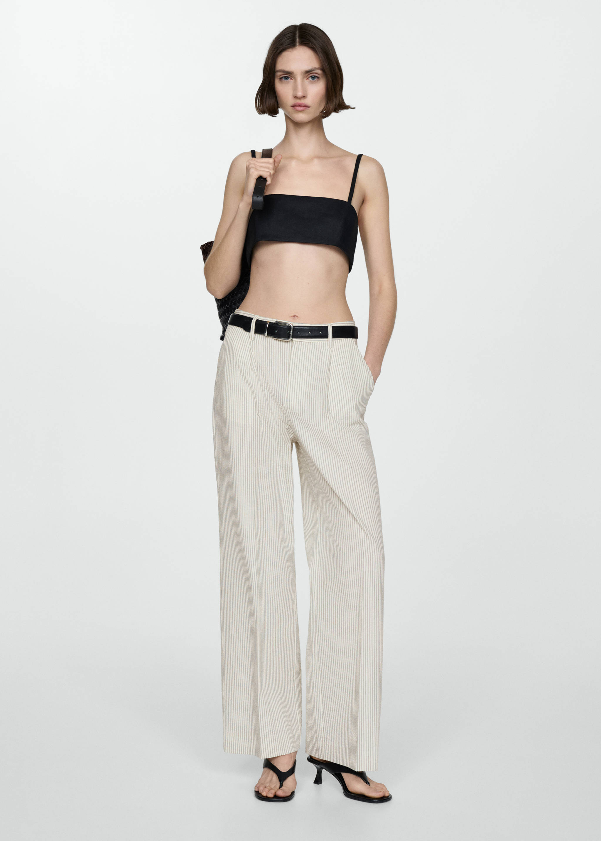 Pantalon droit à rayures - Détail de l'article 2