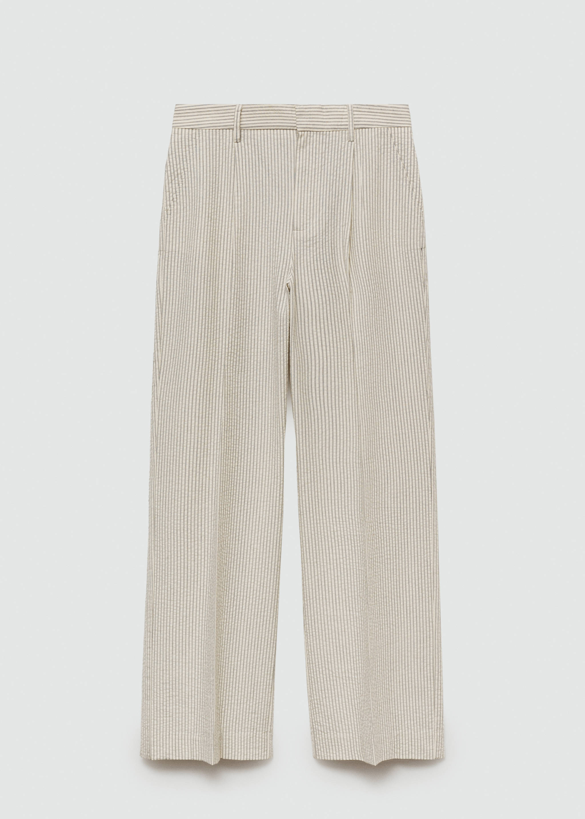 Pantalon droit à rayures - Article sans modèle