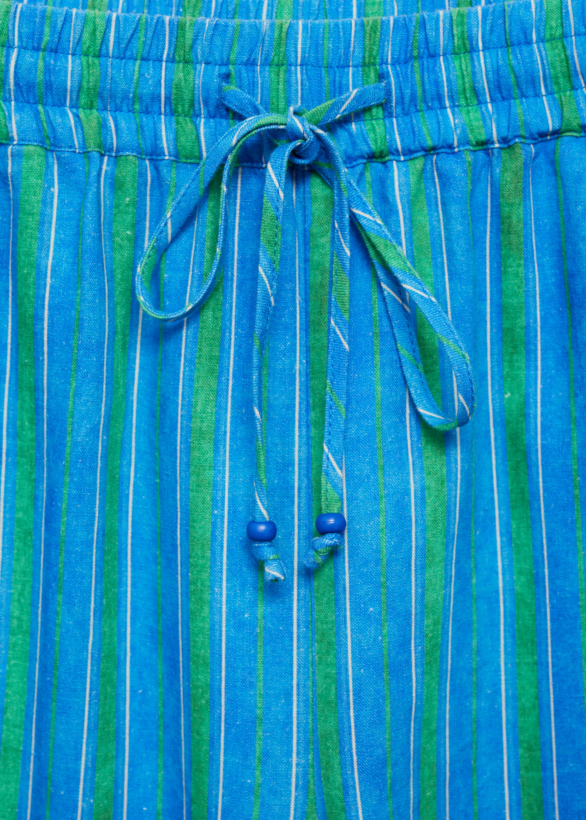 Pantalón lino estampado rayas - Detalle del artículo 8