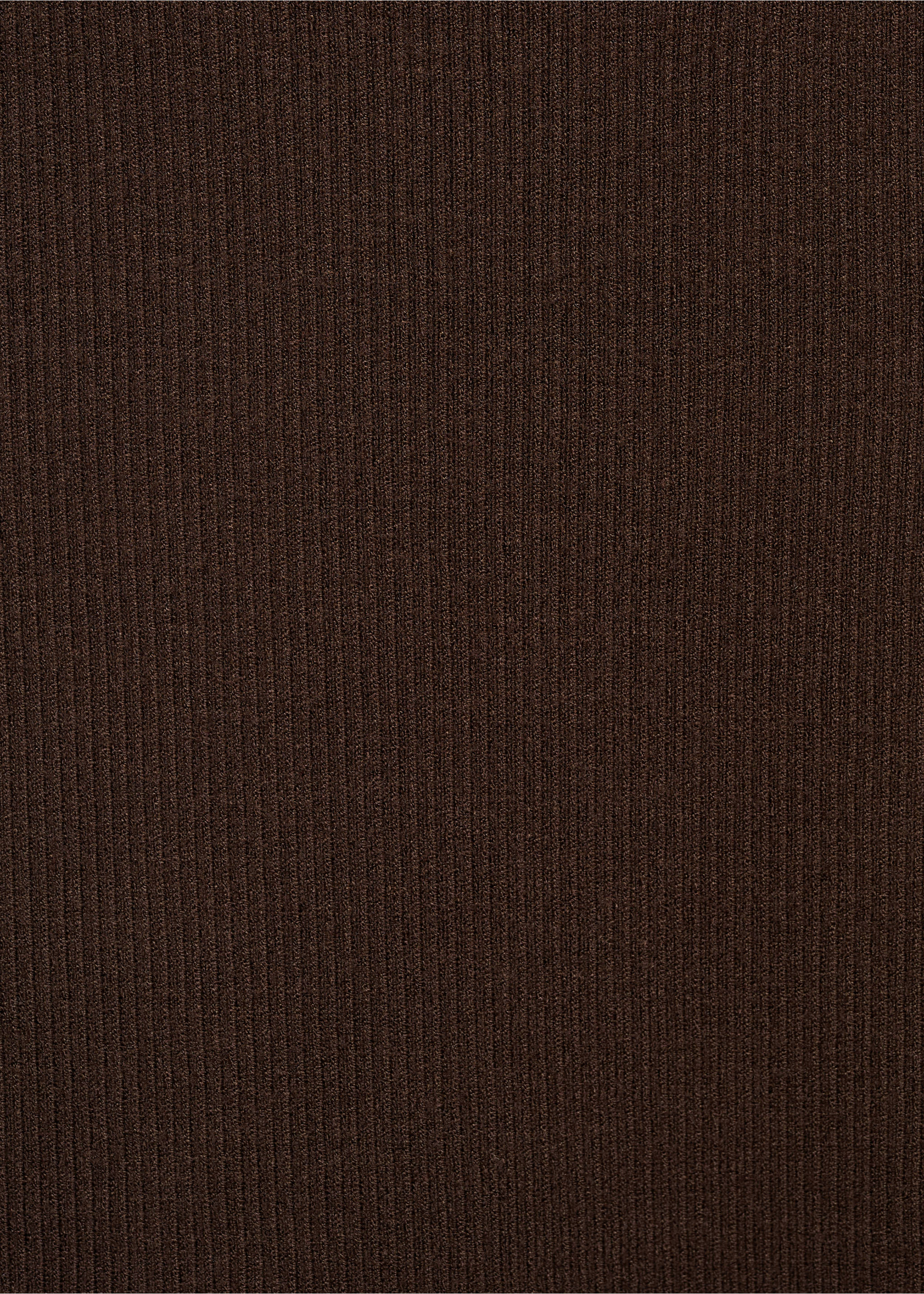 Knit strap top - Details of the article 0, Chocolate. Ref: 77090361-00.