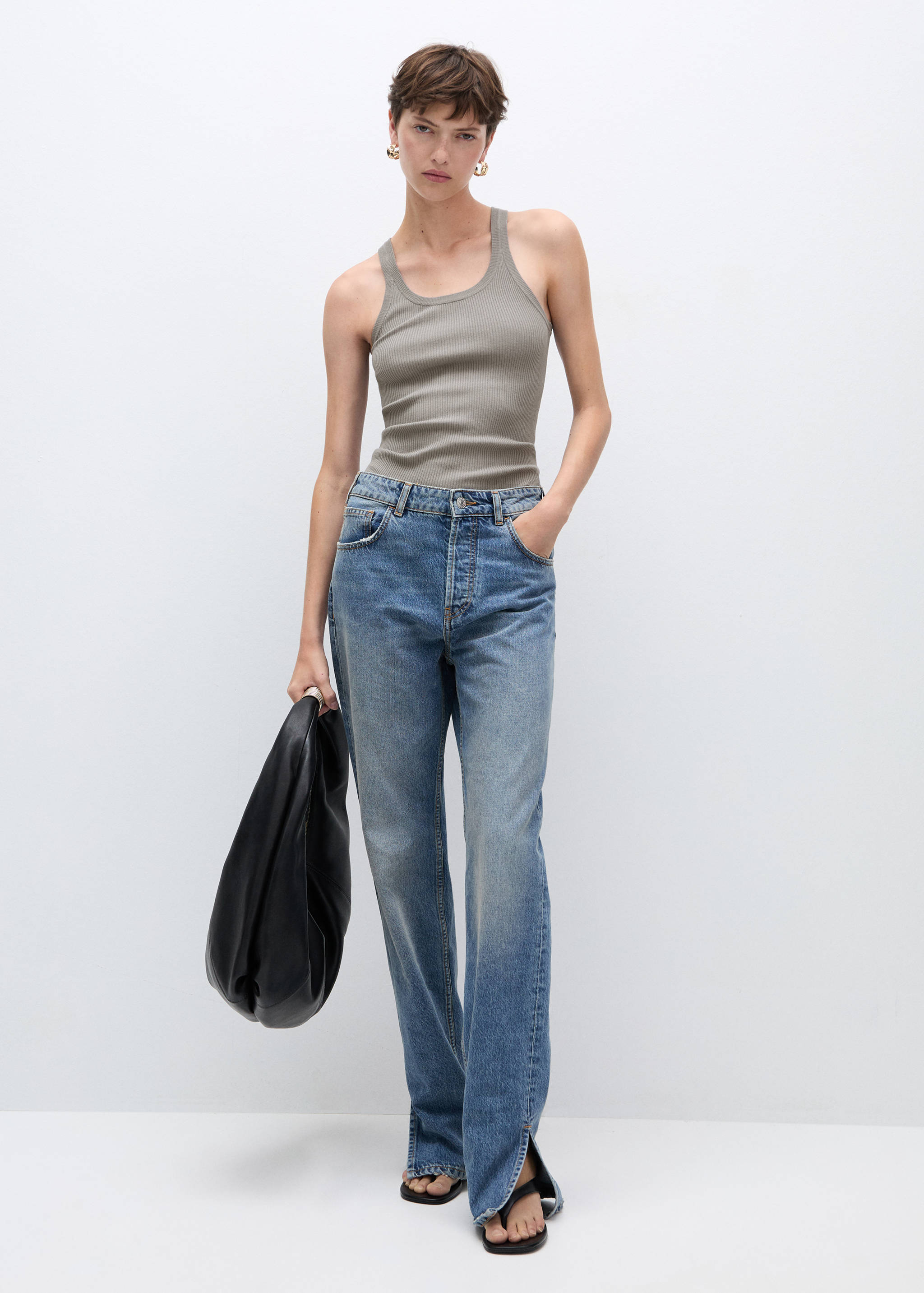 Knit strap top - General plane