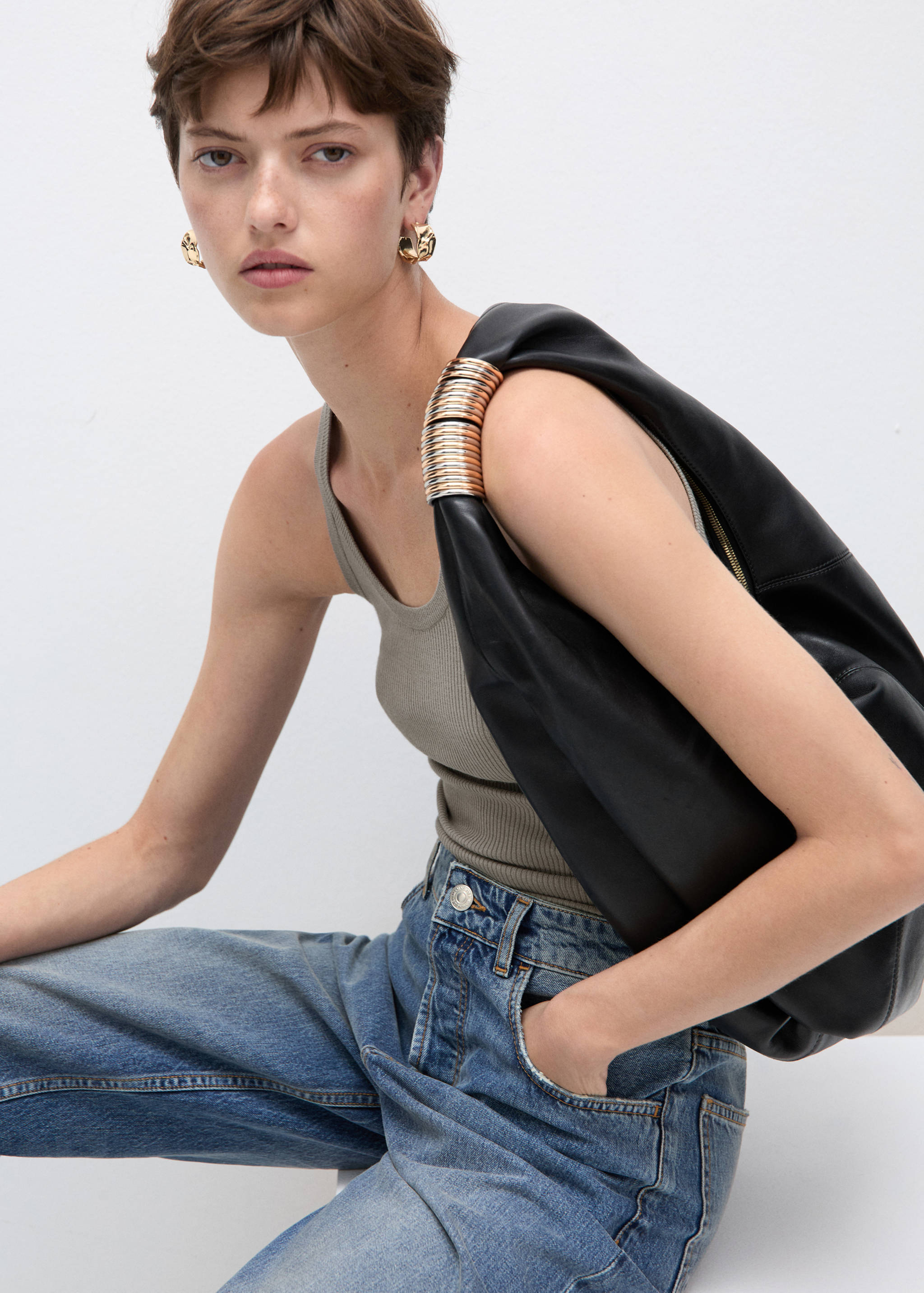 Knit strap top - Details of the article 2