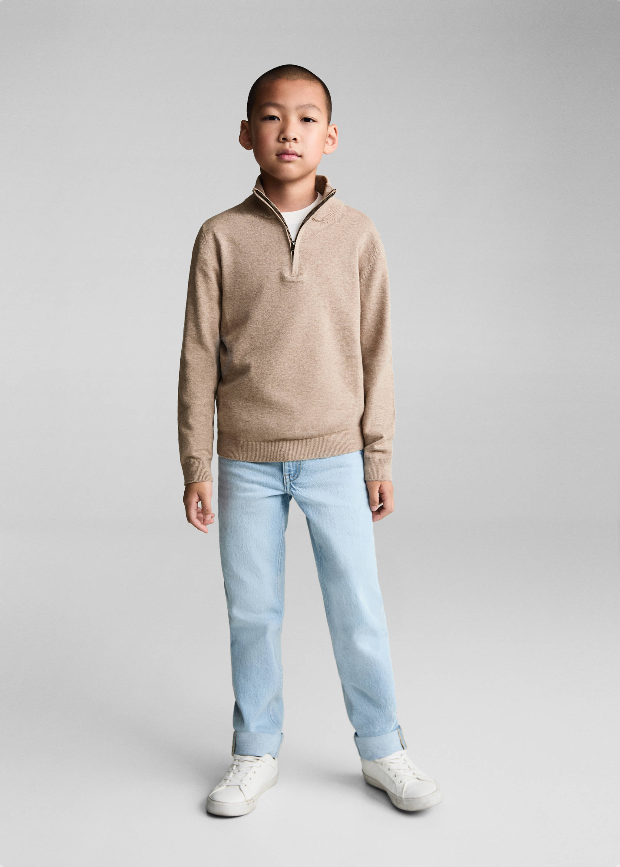 Pull-over col fermeture Éclair - Plan général