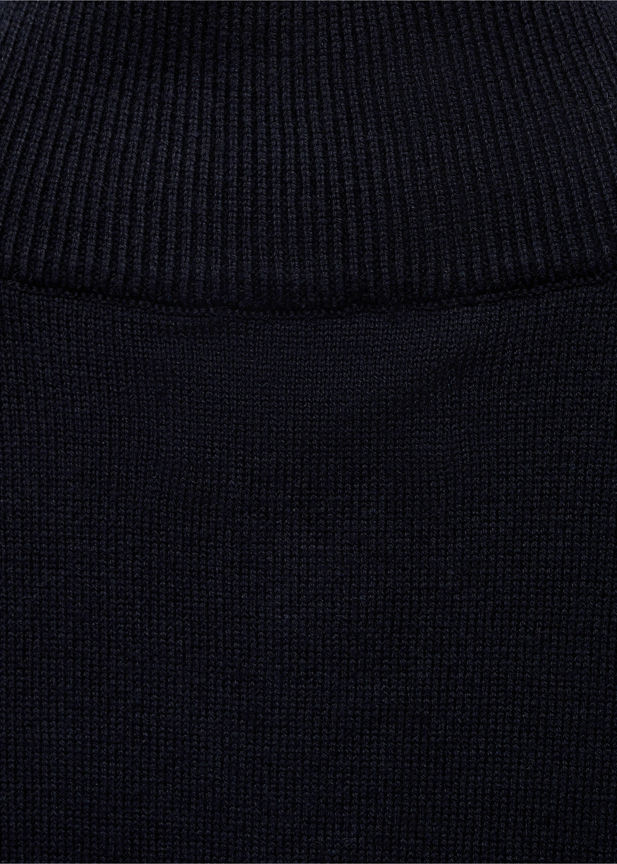 Pull-over col fermeture Éclair - Détail de l'article 0, Bleu marine foncé. Ref: 77090367-00.