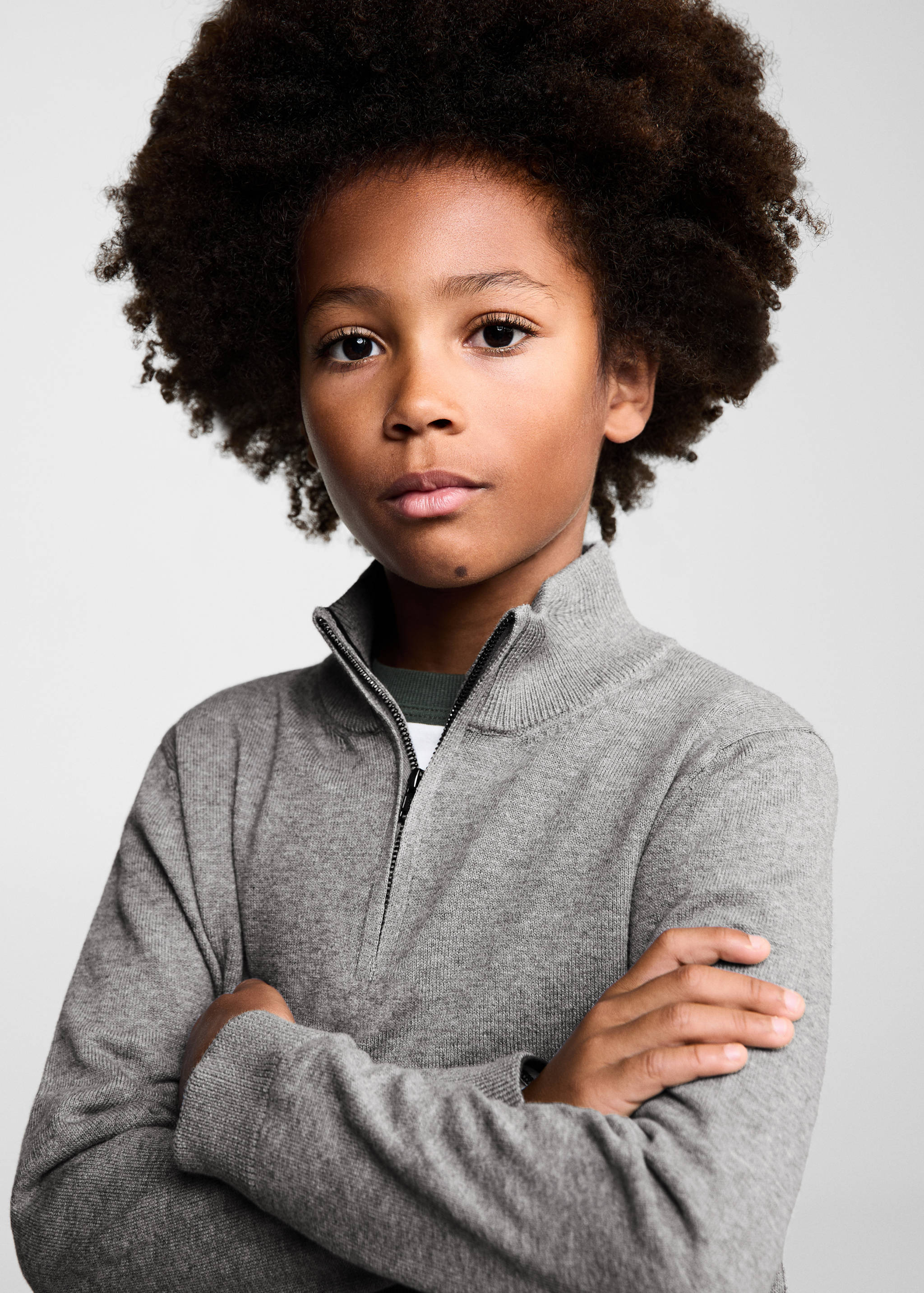 Pull-over col fermeture Éclair - Détail de l'article 1