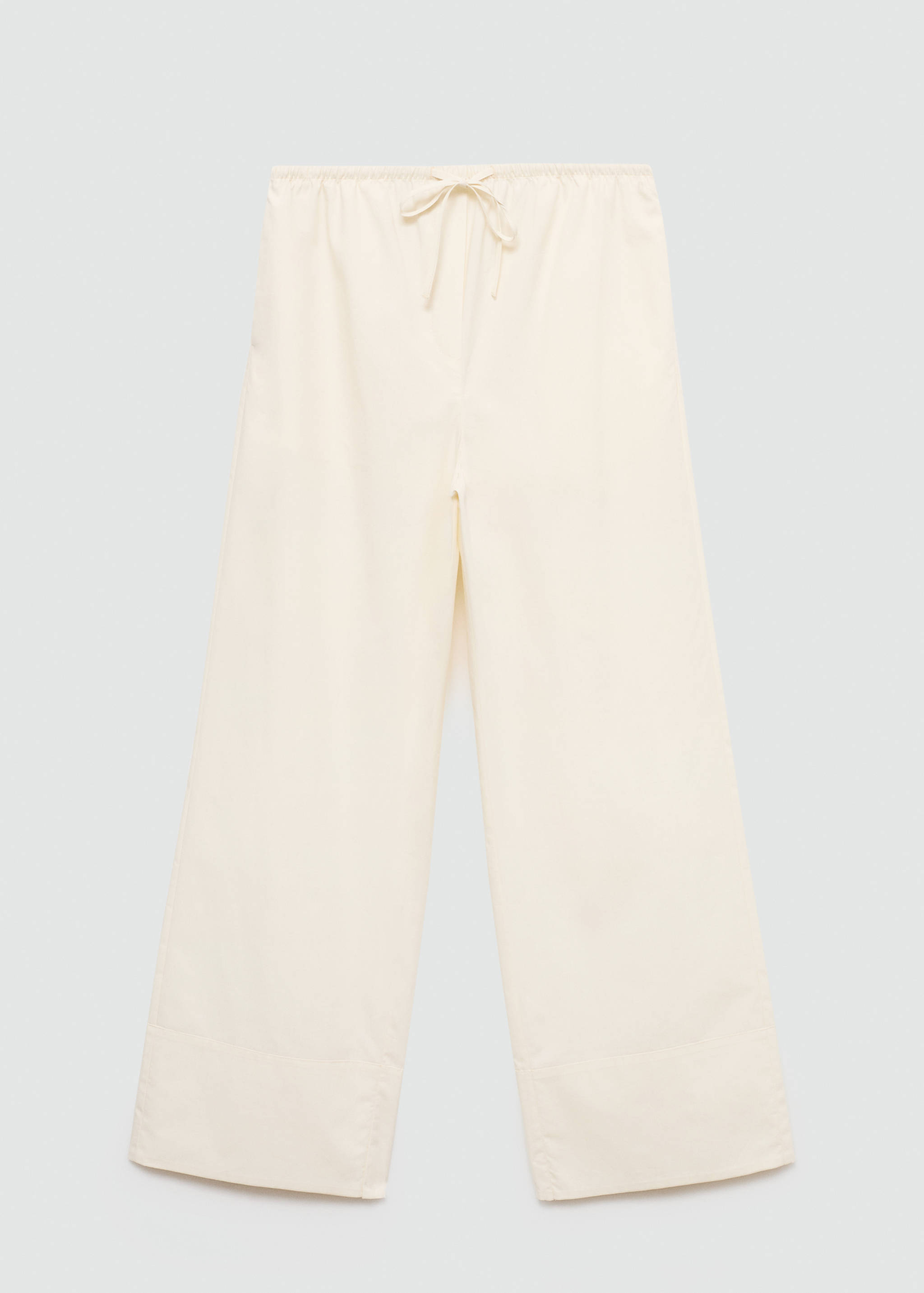 Cotton wide leg trousers - Article without model
