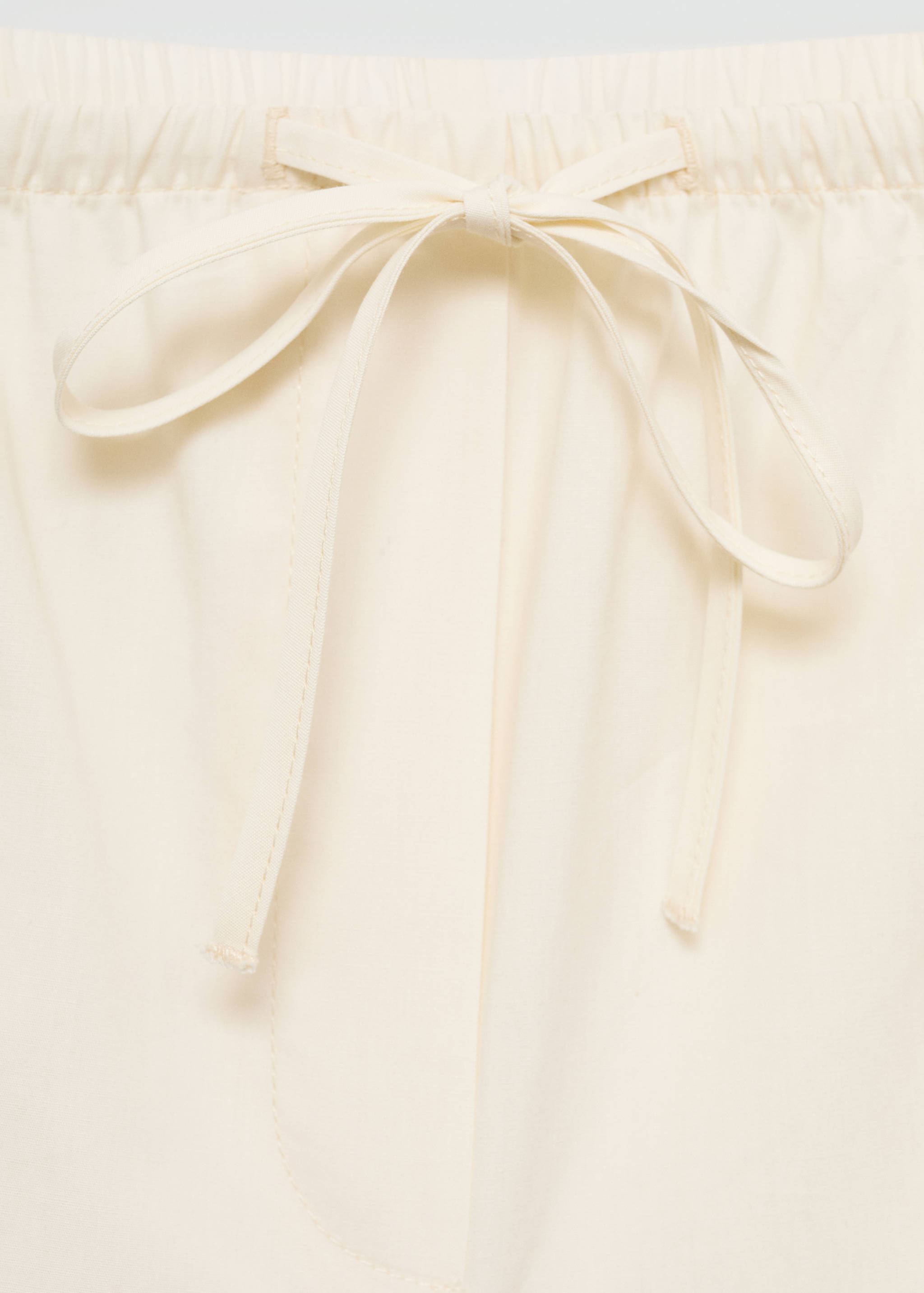 Cotton wide leg trousers - Details of the article 8