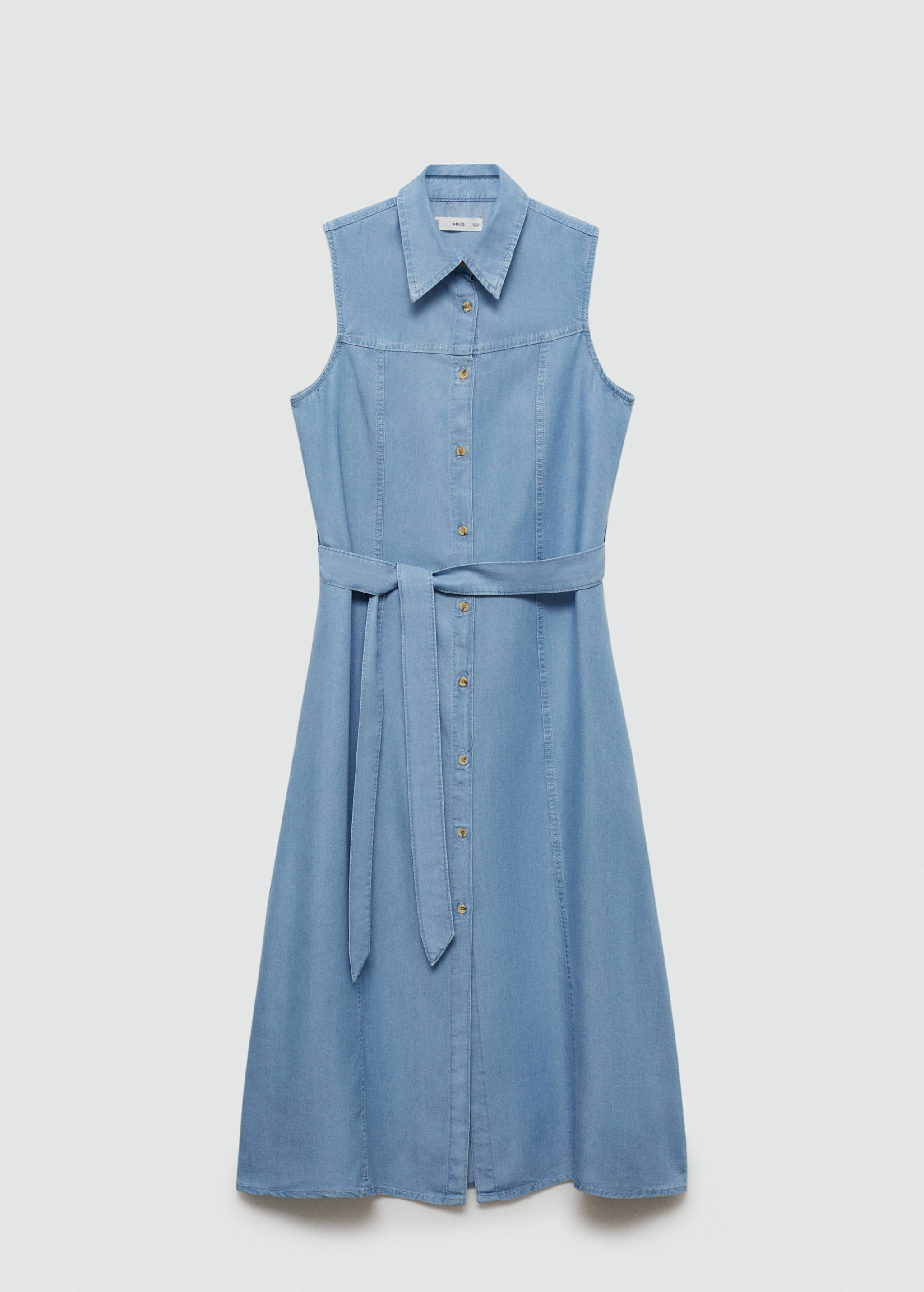 Sukienka koszulowa z lyocellu wiązana w pasie - Artykuł bez modela/modelki