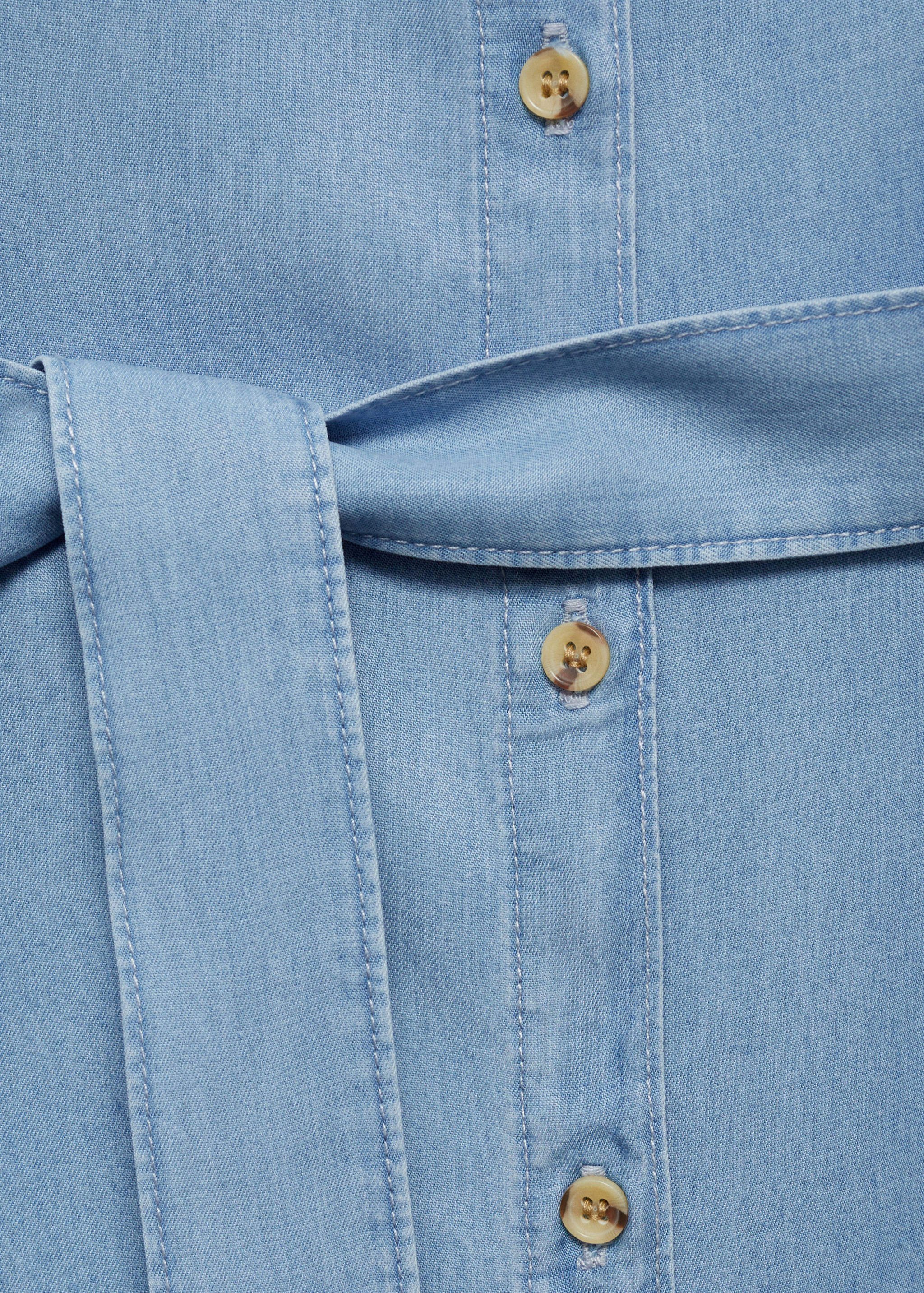 Sukienka koszulowa z lyocellu wiązana w pasie - Szczegóły artykułu 0