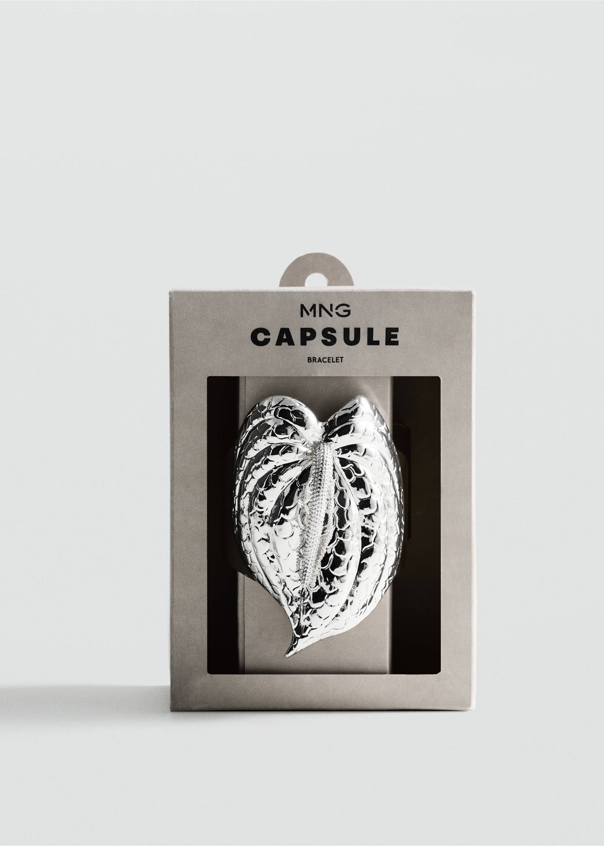 Brazalete maxi hoja - Detalle del artículo 2, Plata. Ref: 77090373-00.