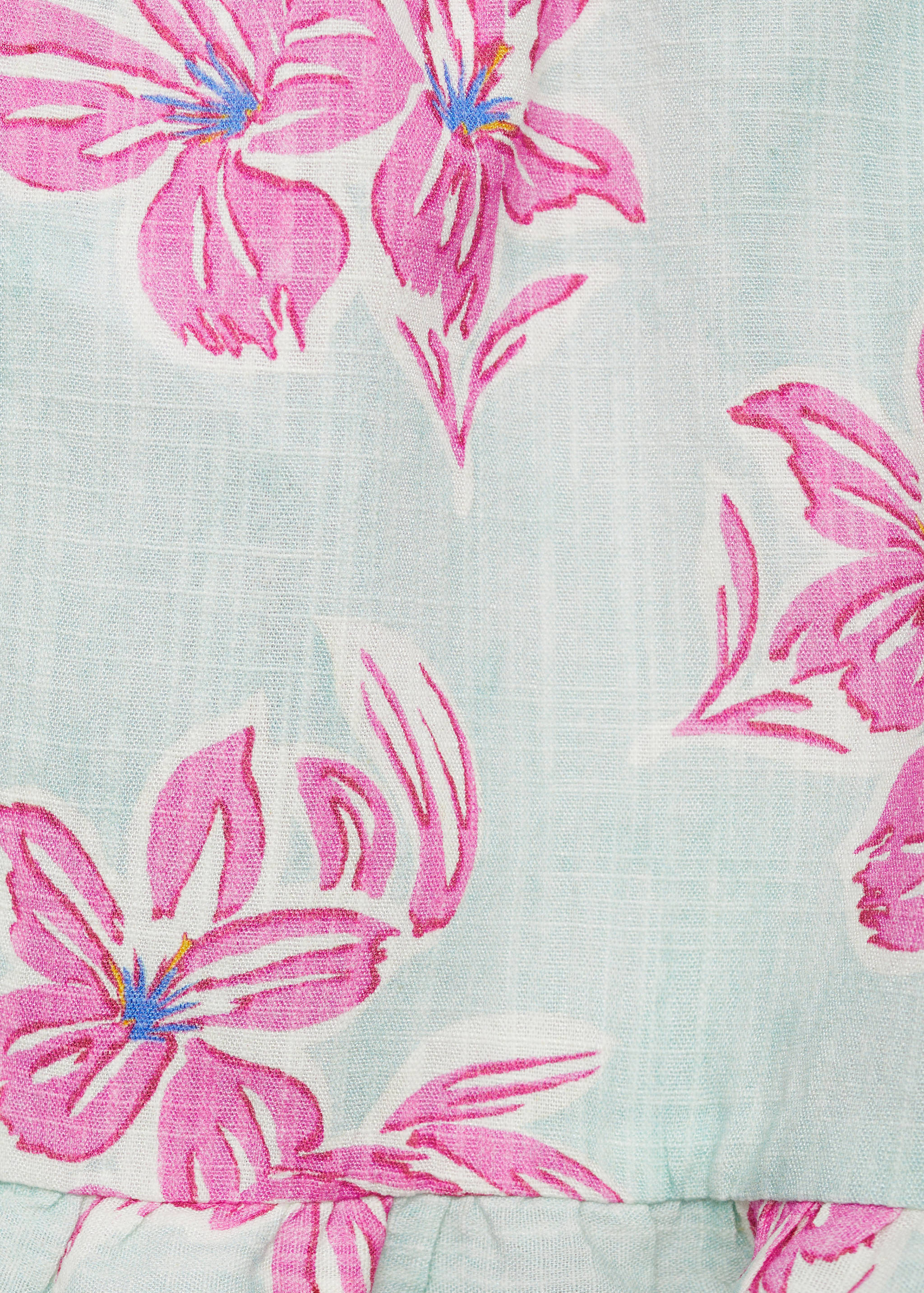 Baumwollshorts mit Blumenmuster - Detail des Artikels 8