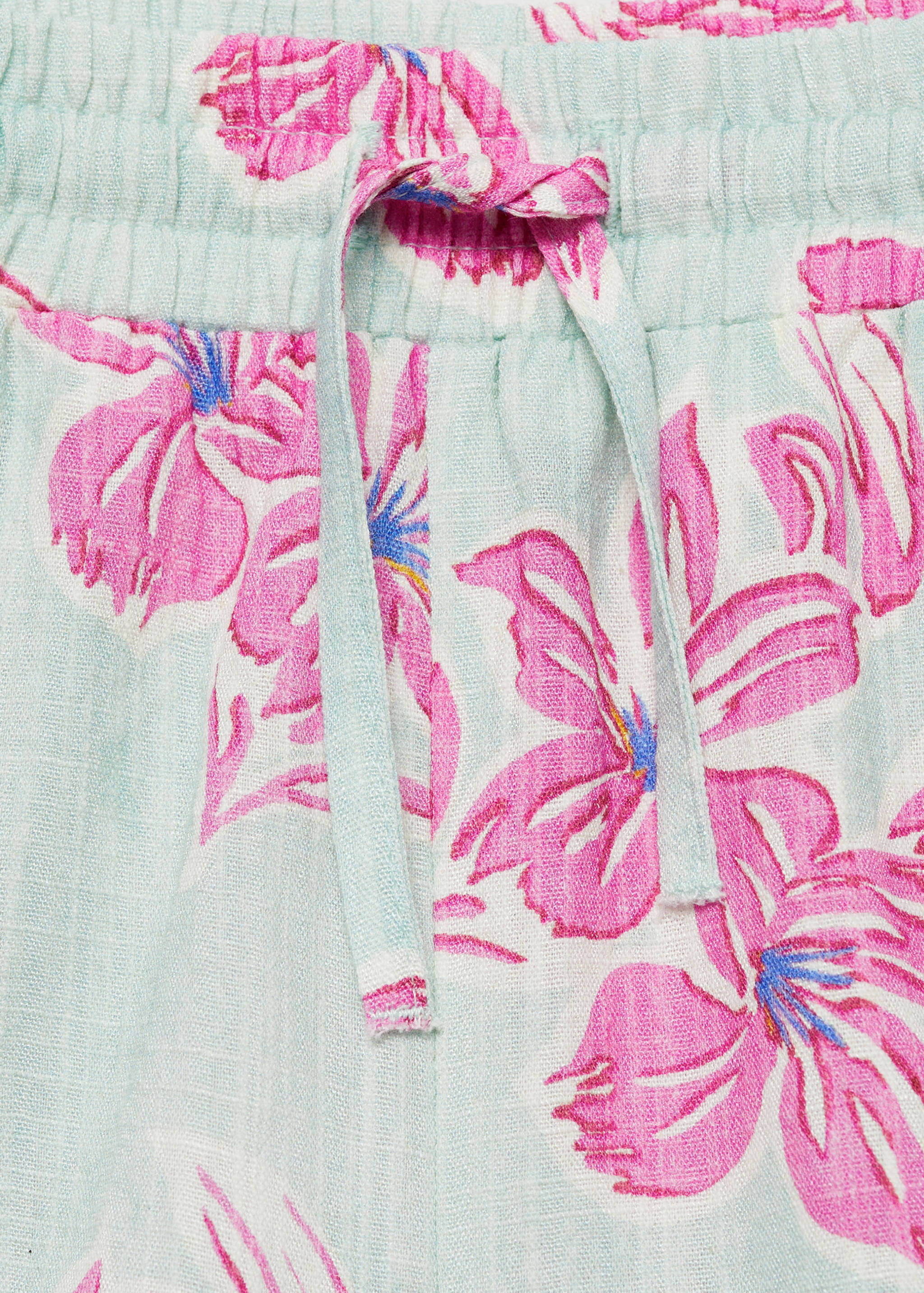 Baumwollshorts mit Blumenmuster - Detail des Artikels 0