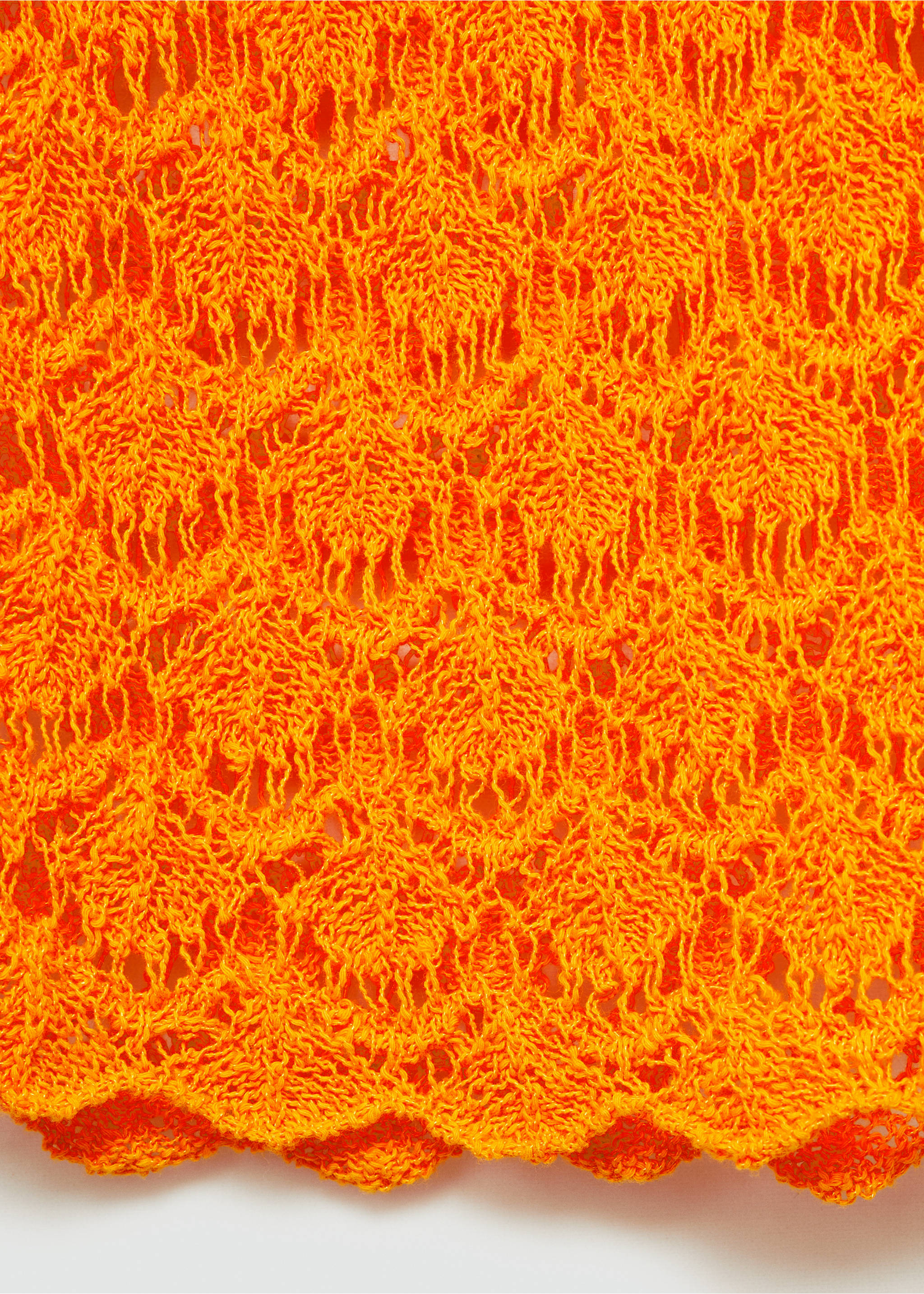 Pantaloni crochet flare - Dettaglio dell'articolo 0, Arancione. Ref: 77090378-00.