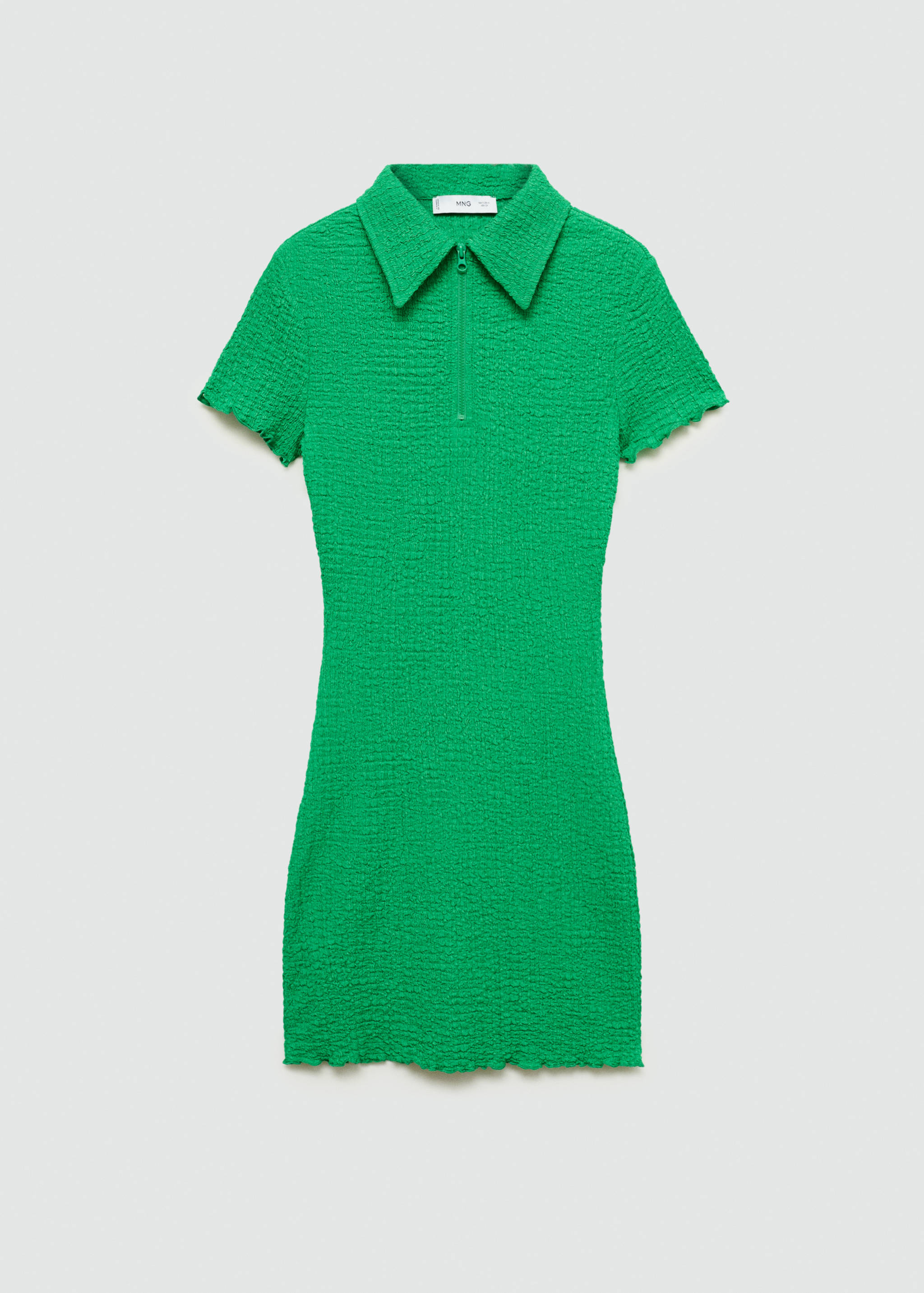 Vestido cuello polo textura - Artículo sin modelo