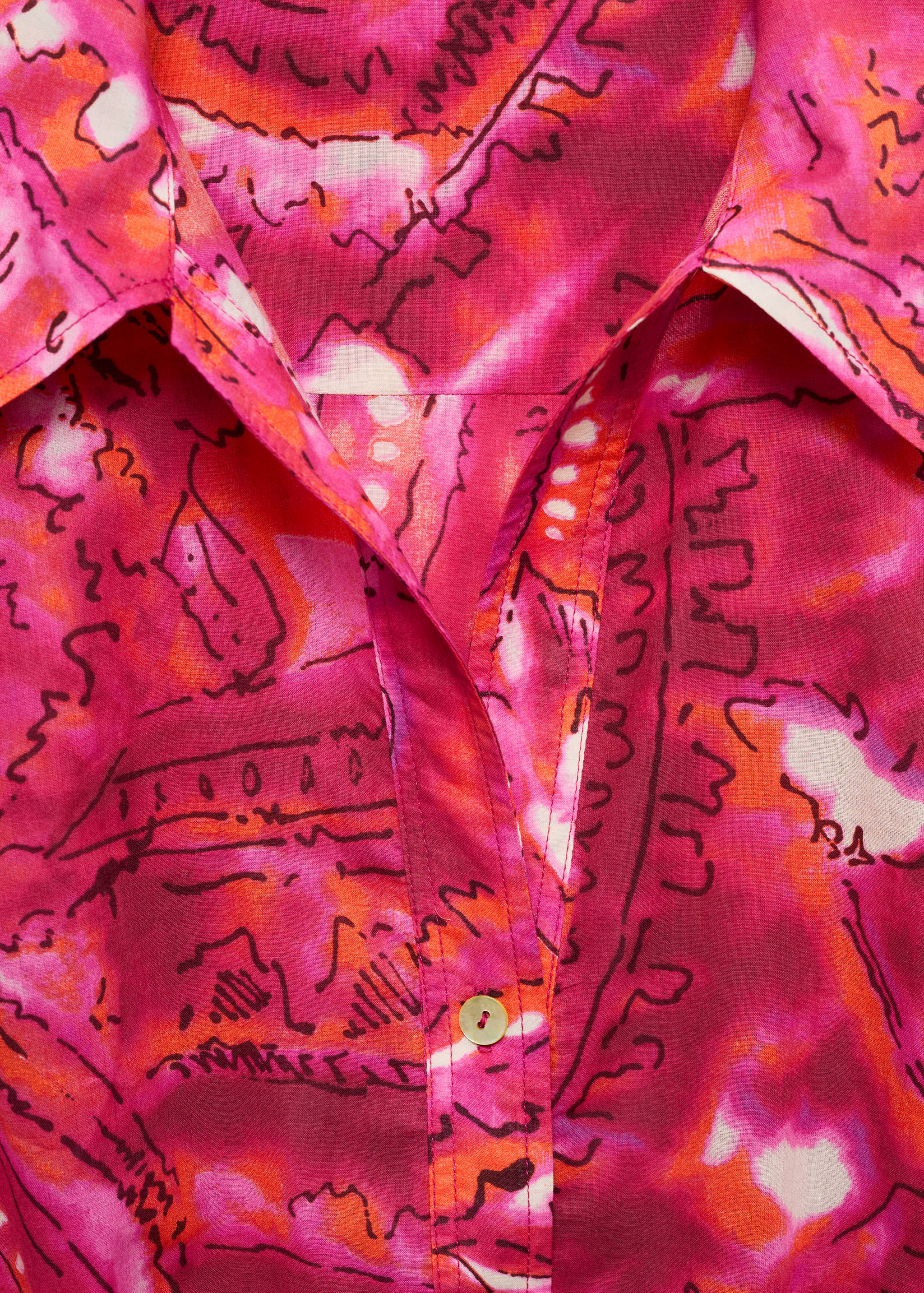 Printed shirt jumpsuit - Details of the article 8