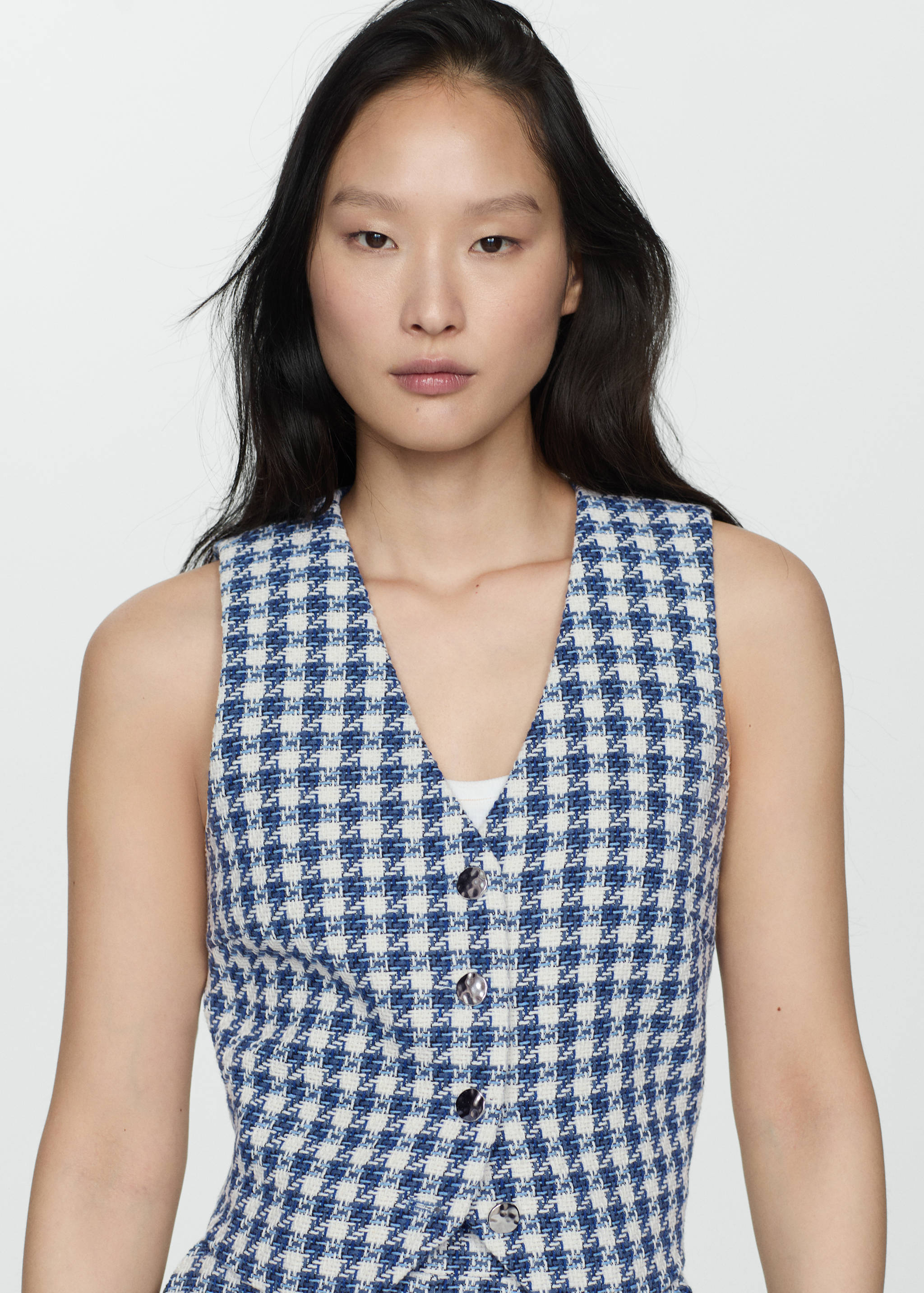 Houndstooth vest - Medium plane