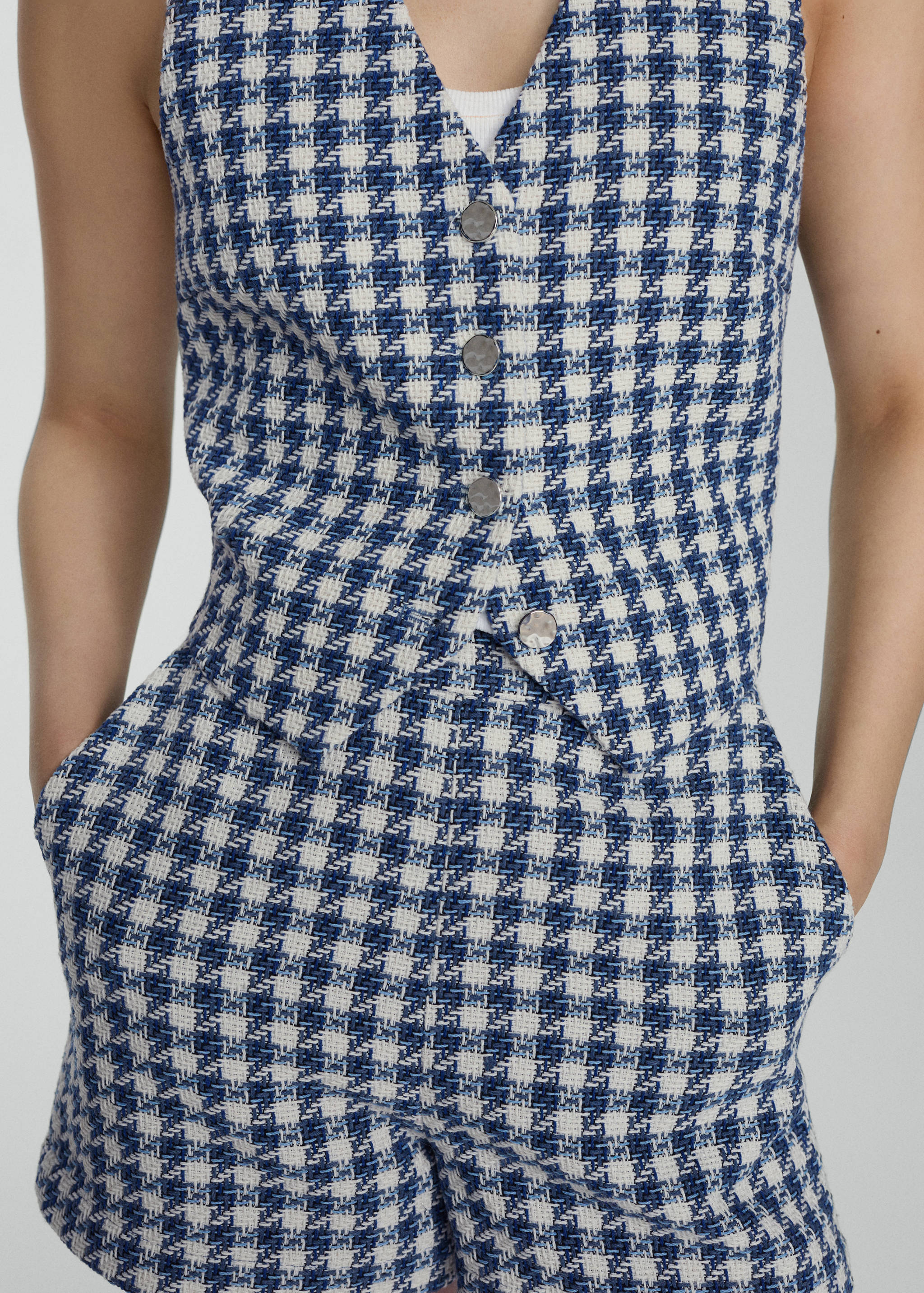 Short pied-de-poule - Détail de l'article 1