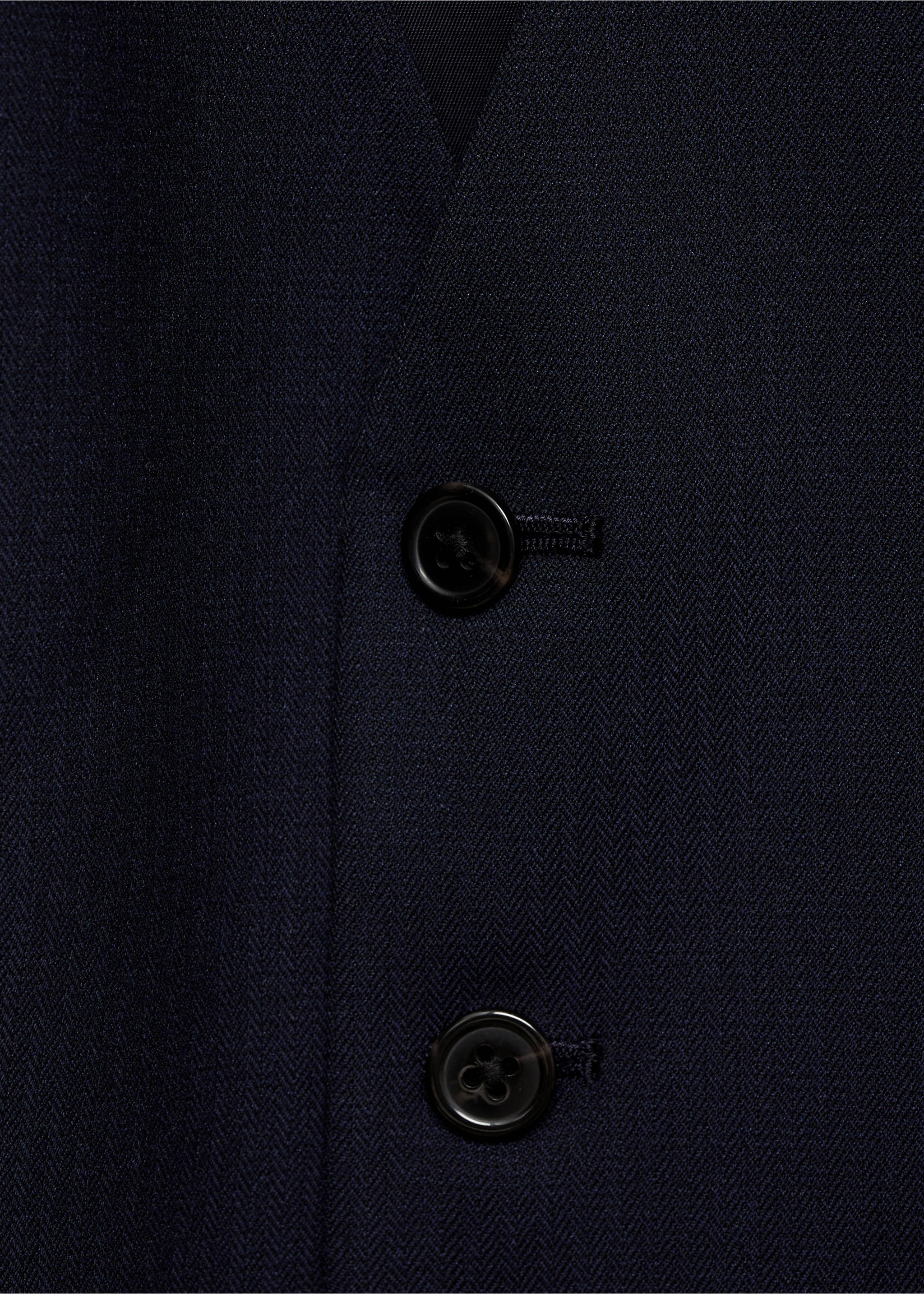 Armilla vestit slim fit teixit strech - Detall de l'article 8, Blau marí fosc. Ref: 77090567-00.