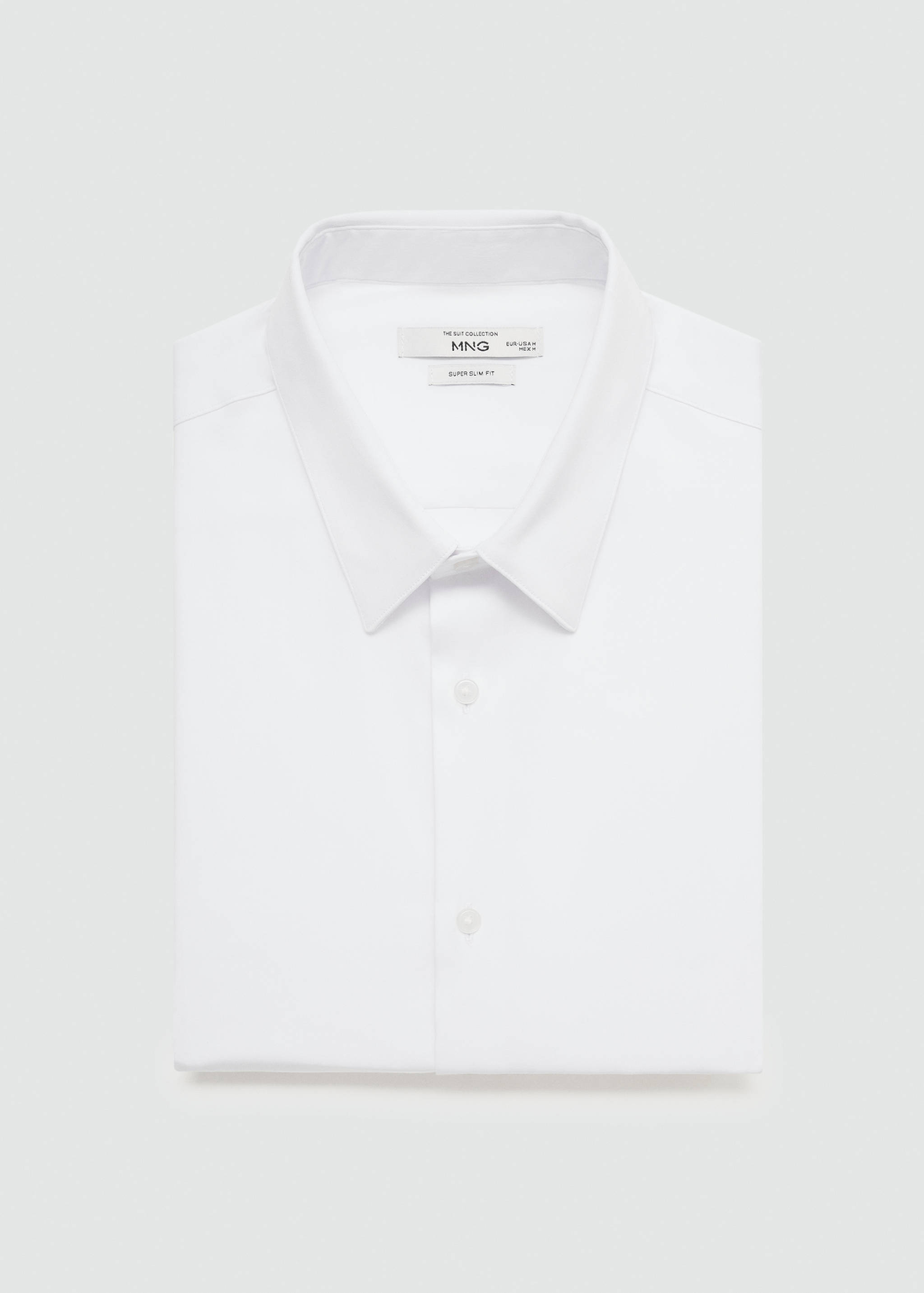 Super slim-fit poplin suit shirt - Details of the article 8