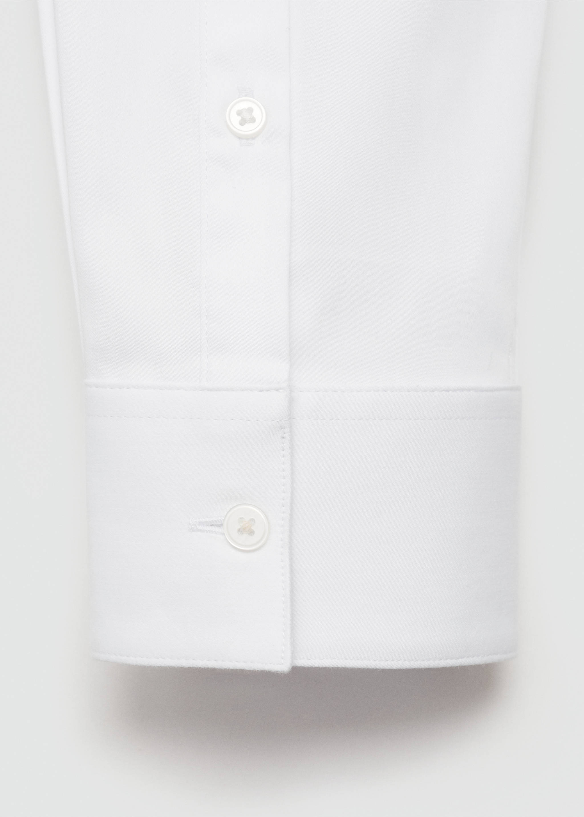 Camisa traje super slim fit popelín - Detalle del artículo 0, Blanco. Ref: 77090568-00.