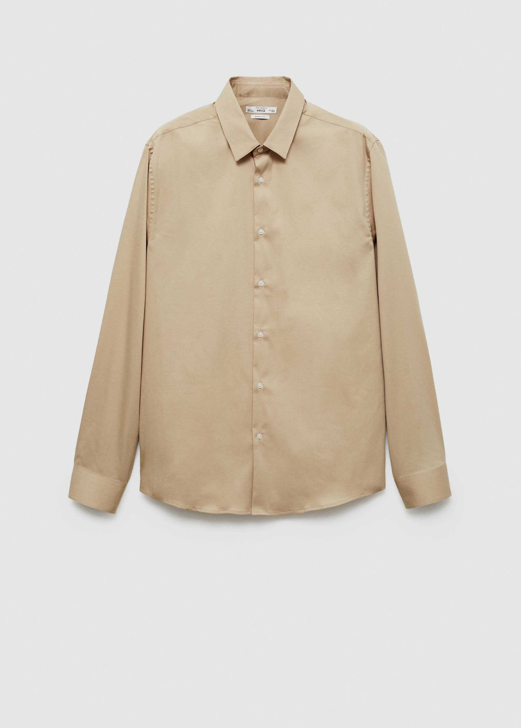 Super slim-fit poplin suit shirt - Article without model