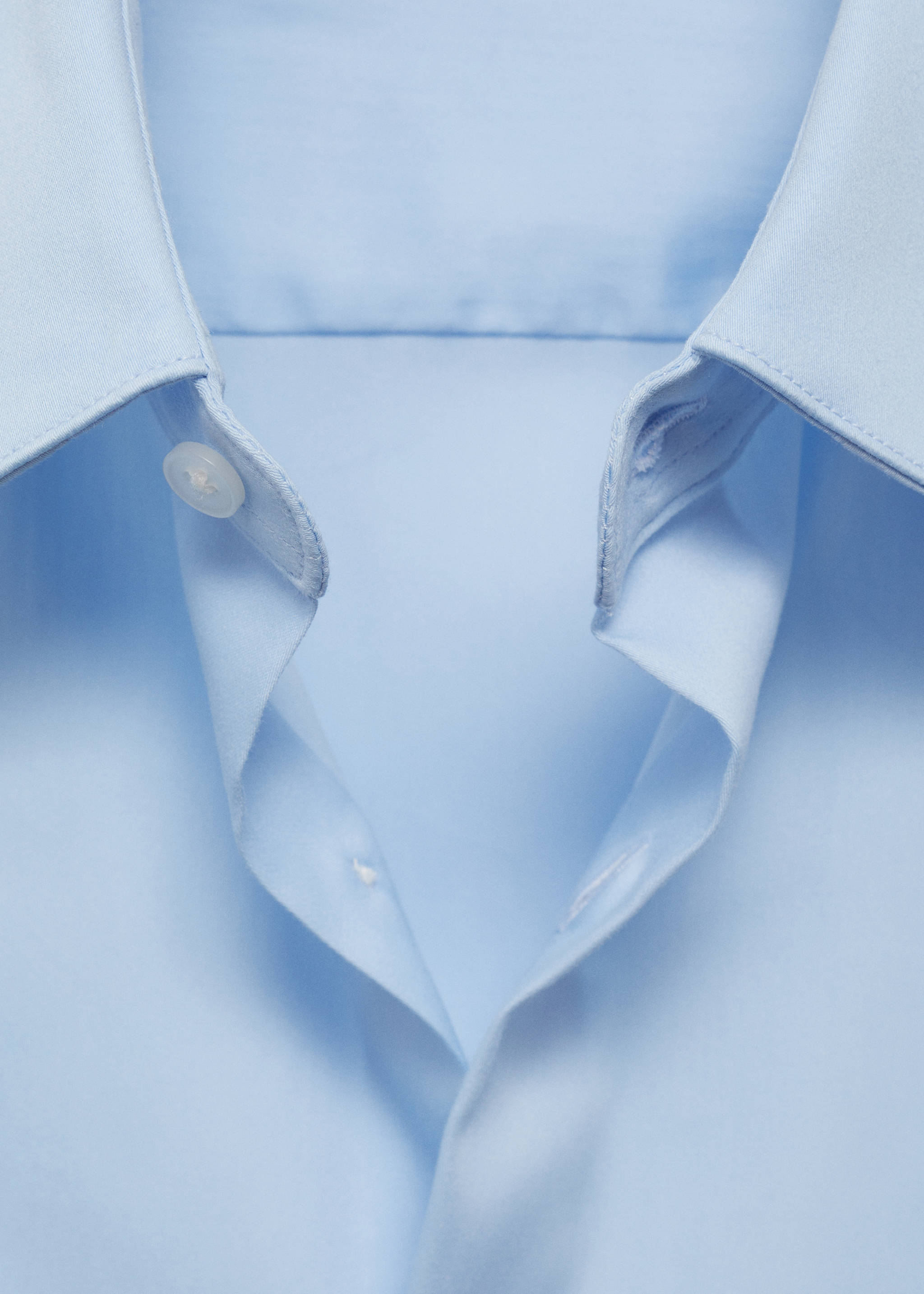 Super slim-fit poplin suit shirt - Reverse of the article