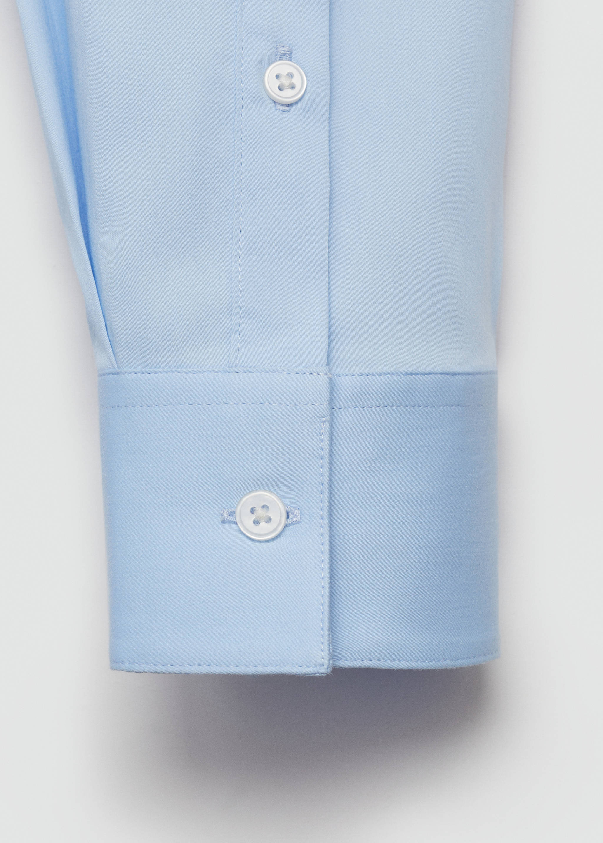 Super slim-fit poplin suit shirt - Details of the article 0