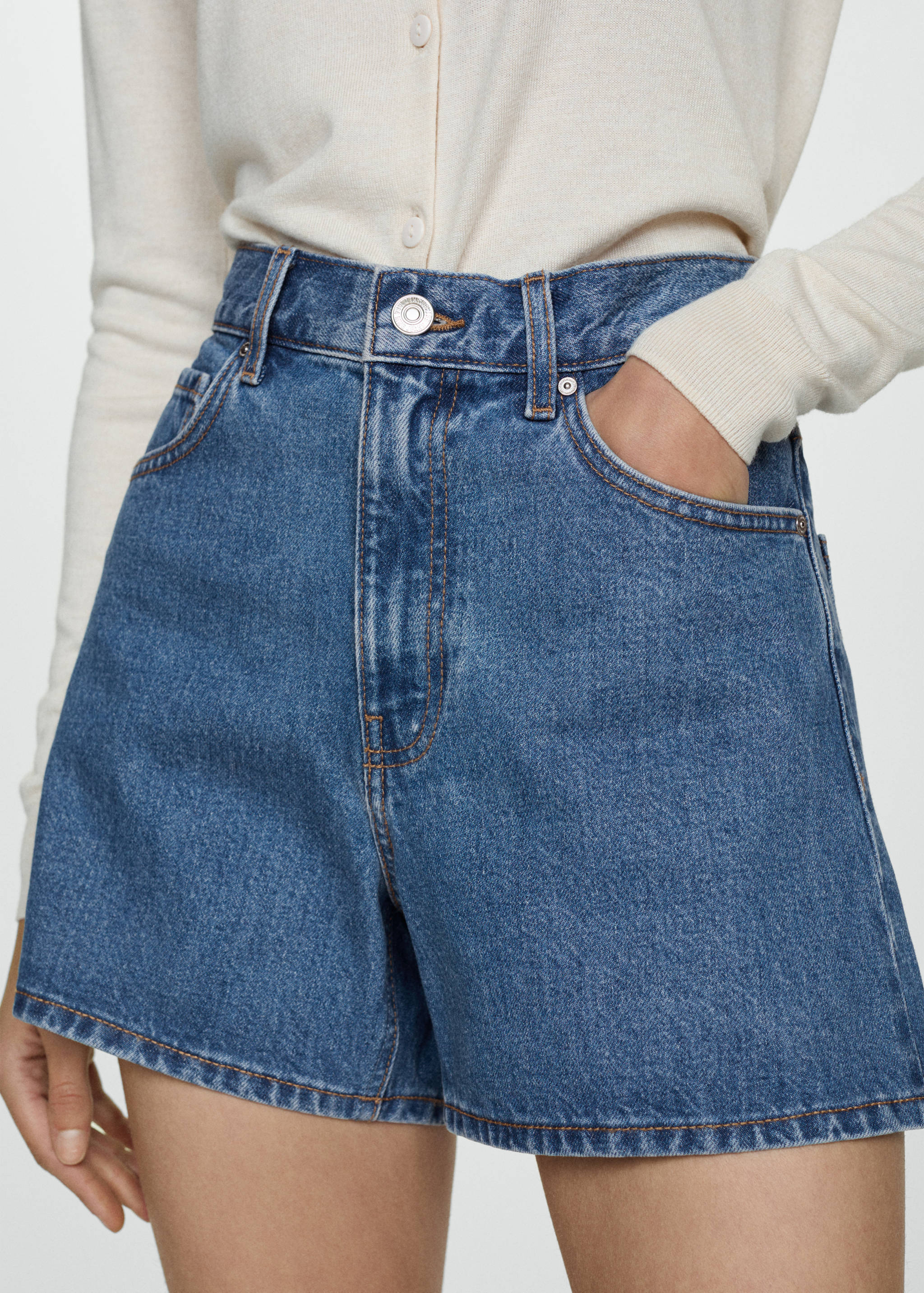 Short jean taille haute - Détail de l'article 6