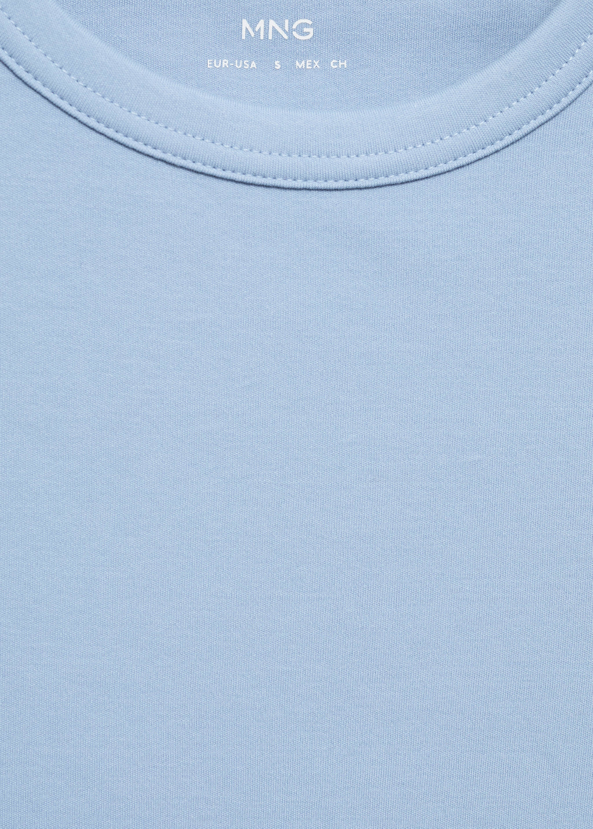 Short-sleeved cotton t-shirt - Details of the article 8