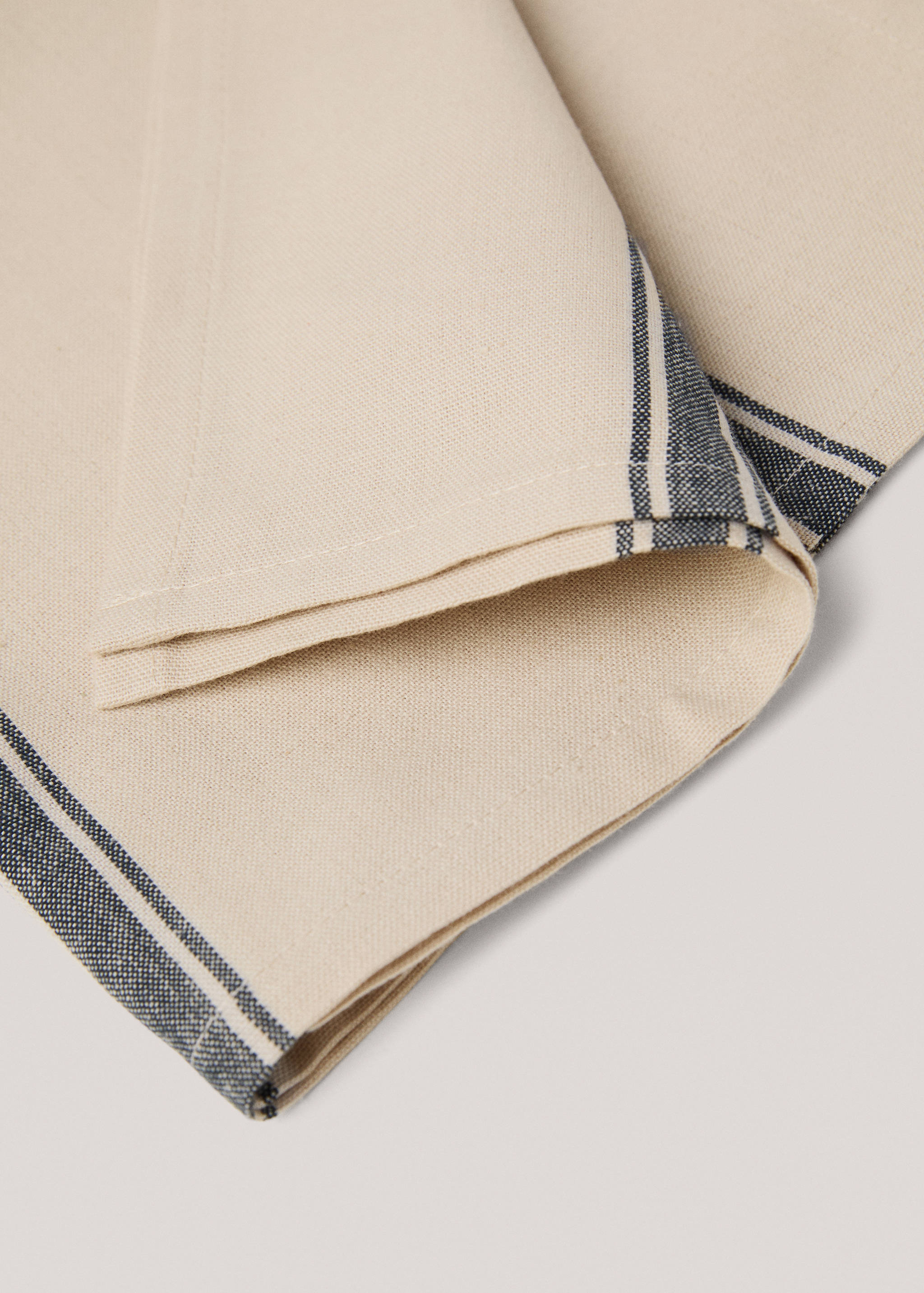 100% striped cotton napkin - Details of the article 2