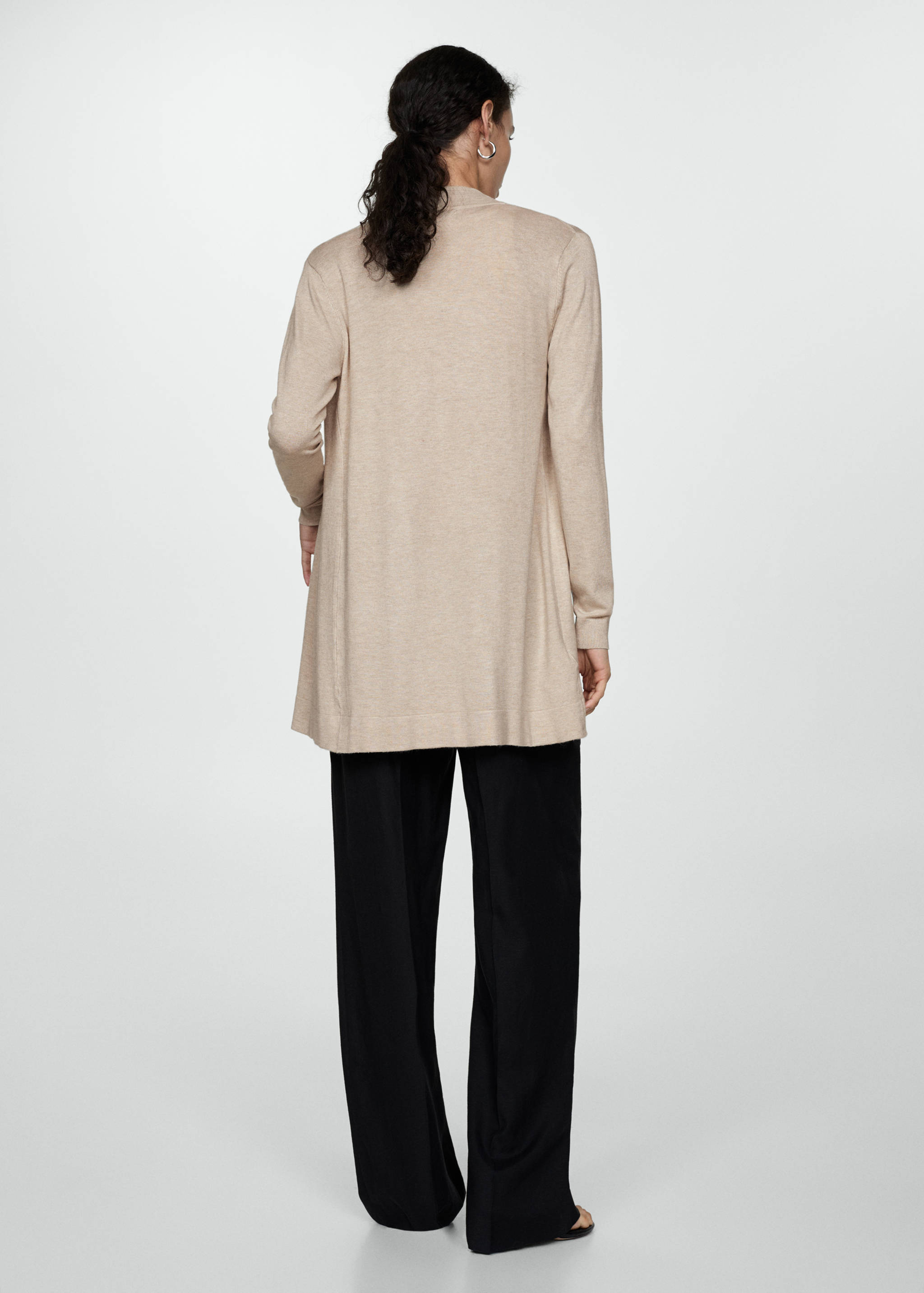 Fine-knit cardigan - Reverse of the article