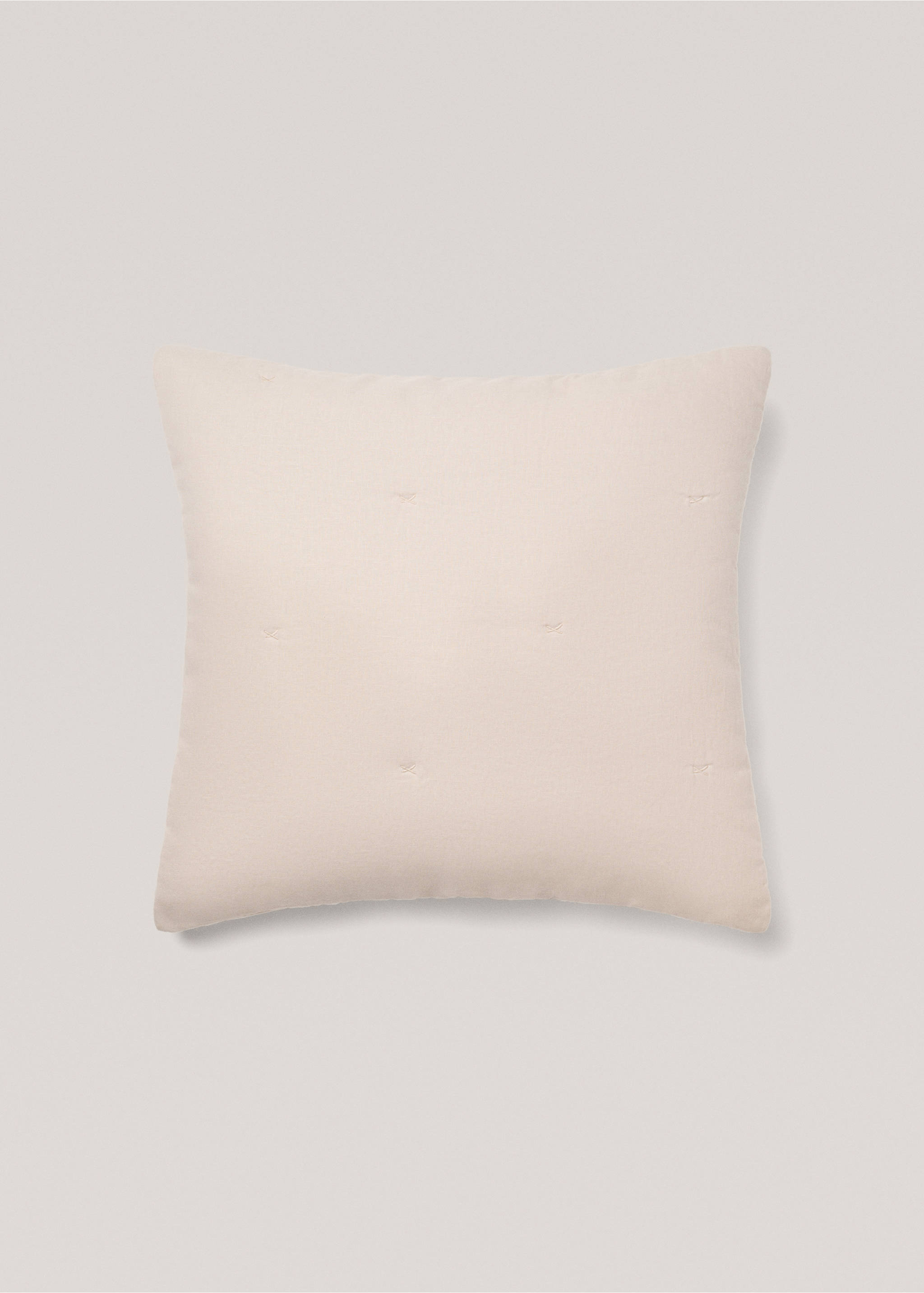 Poszewka na jaśka z 100% lnu 60 x 60 cm - Artykuł bez modela/modelki, Beżowy. Ref: 77090579-00.