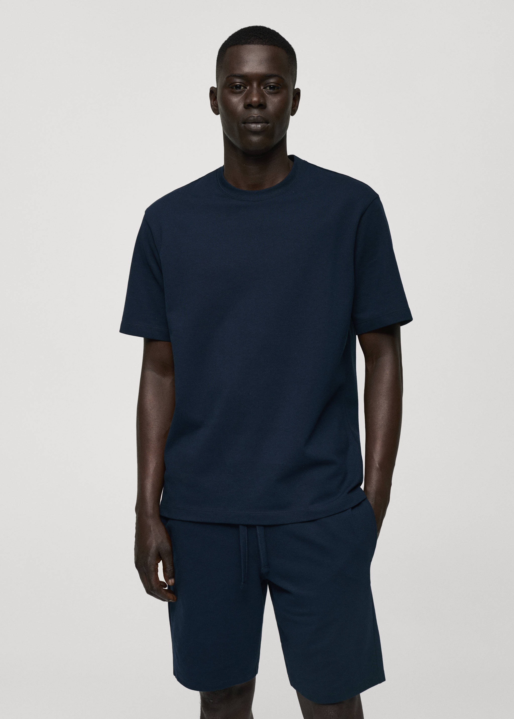 Pak korte katoenen pyjama - Middenvlak