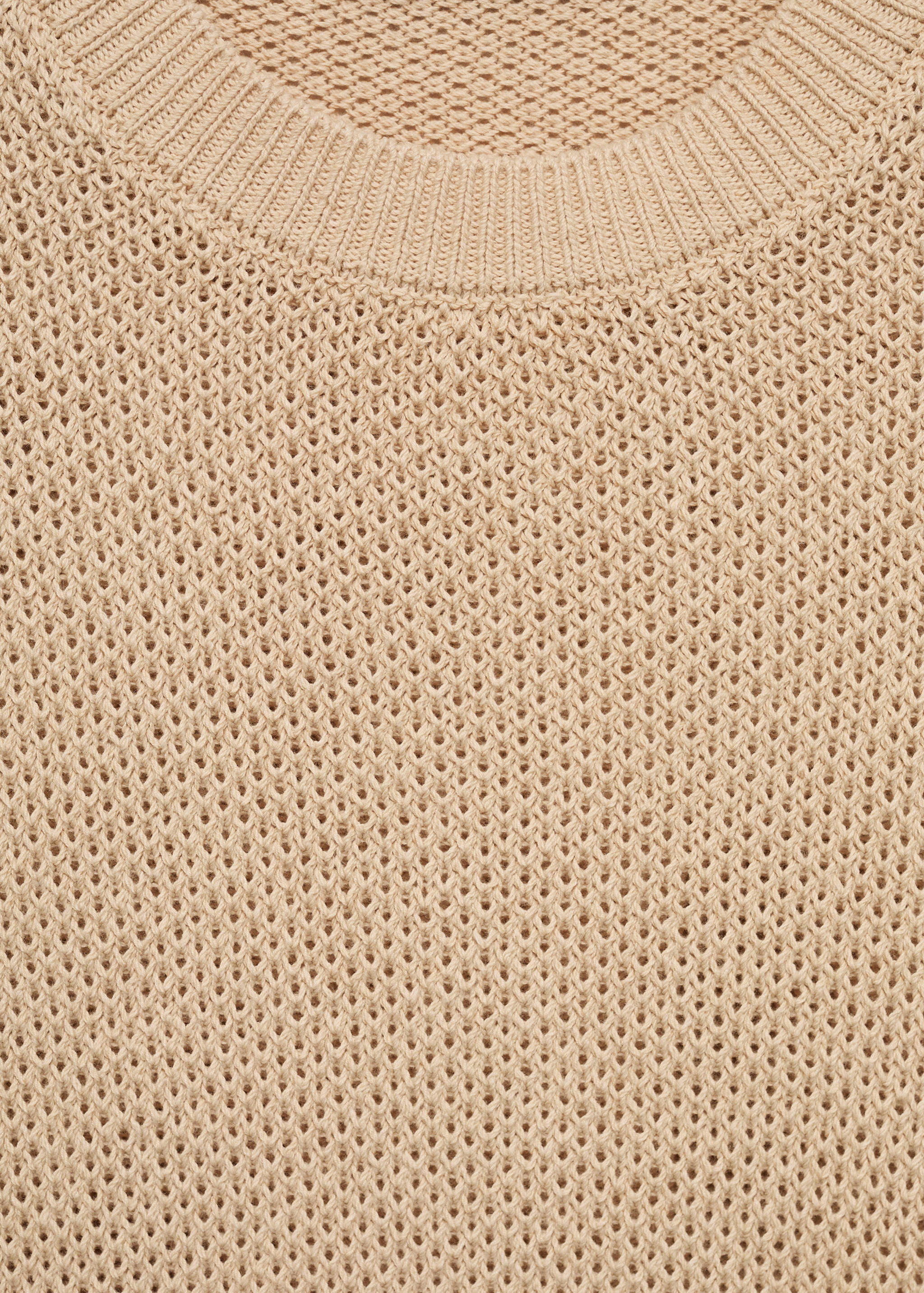 Structured cotton knit t-shirt - Details of the article 8