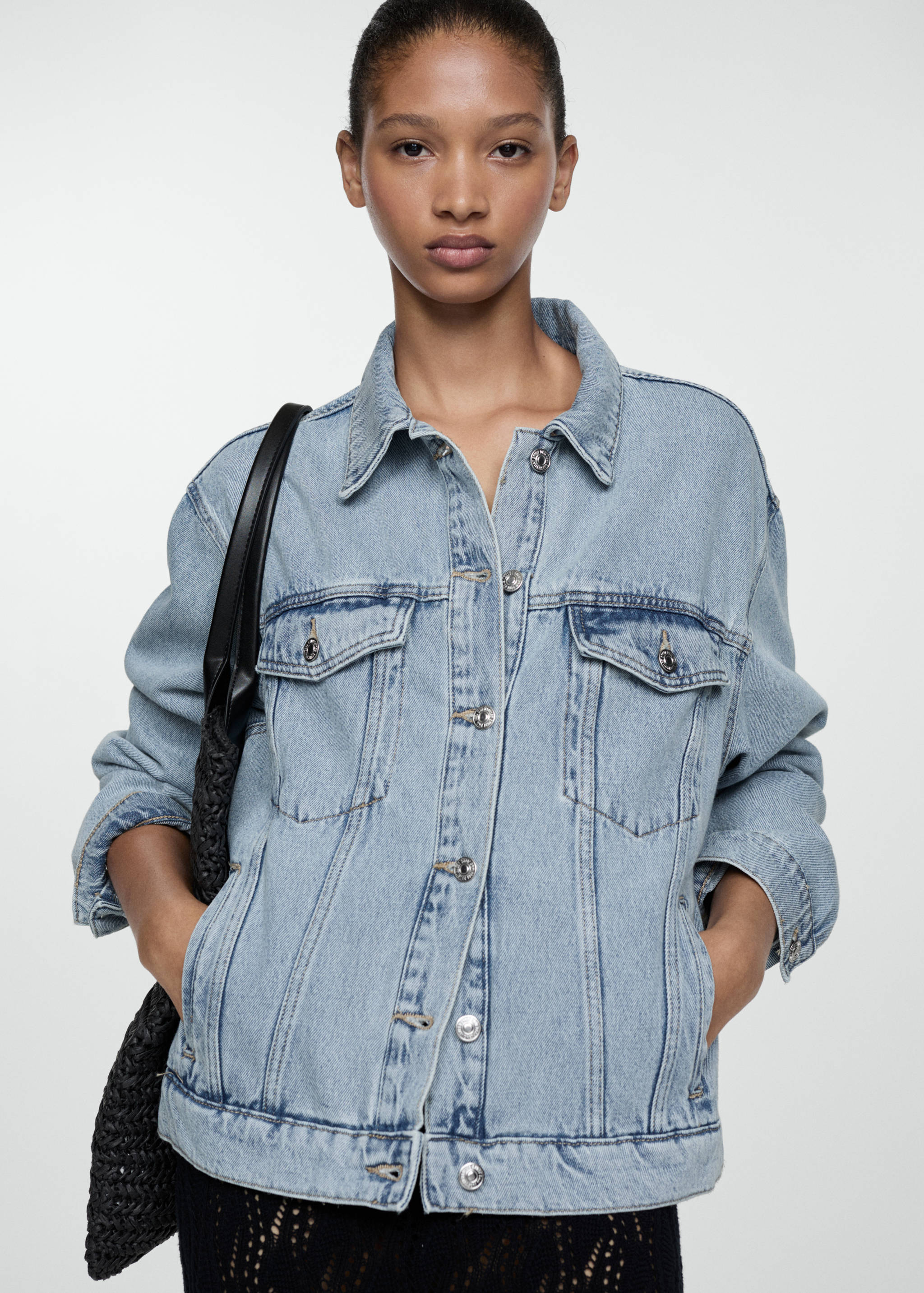 Oversize denim jacket - Medium plane