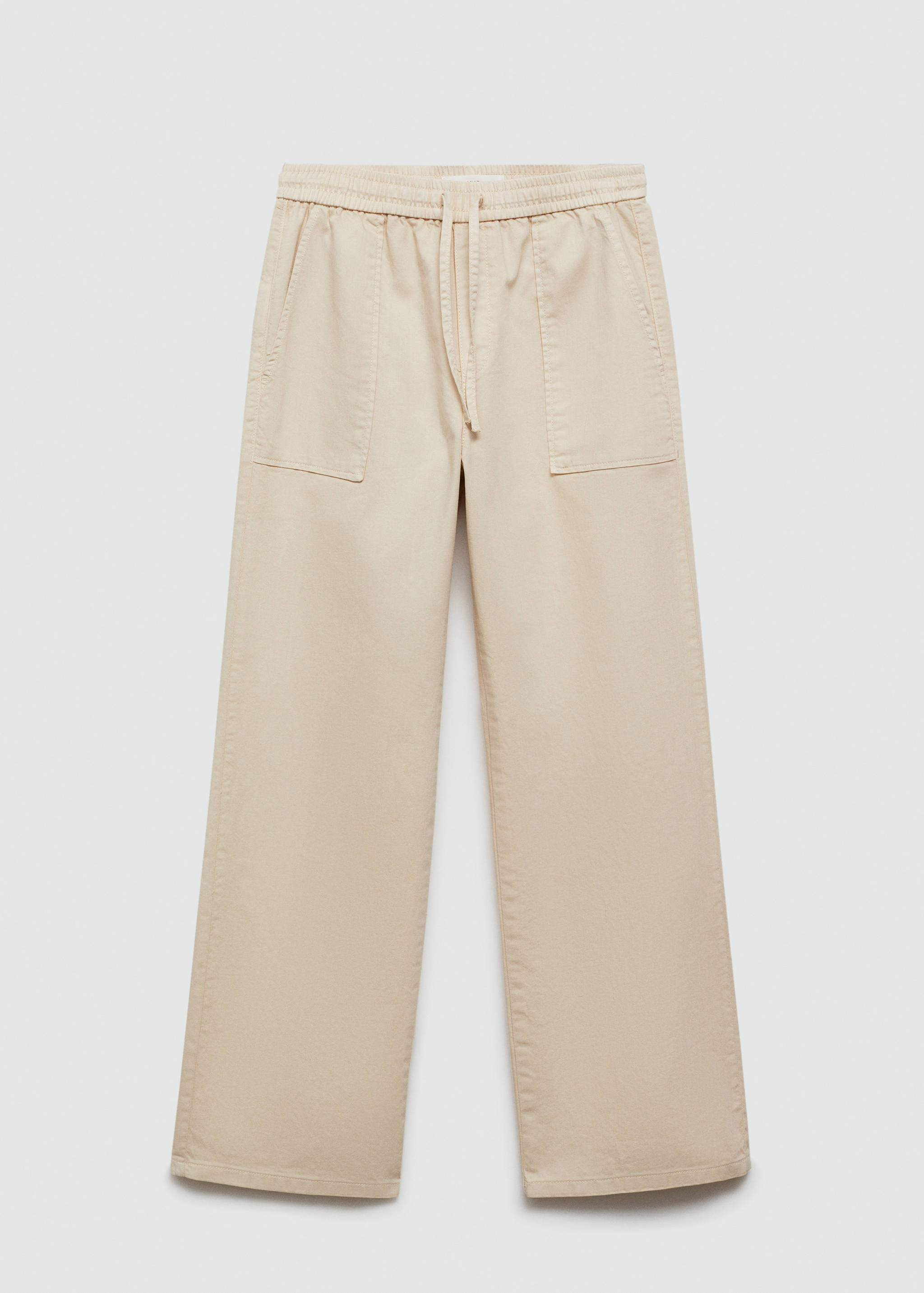 Elastic waist cotton pants - Article without model