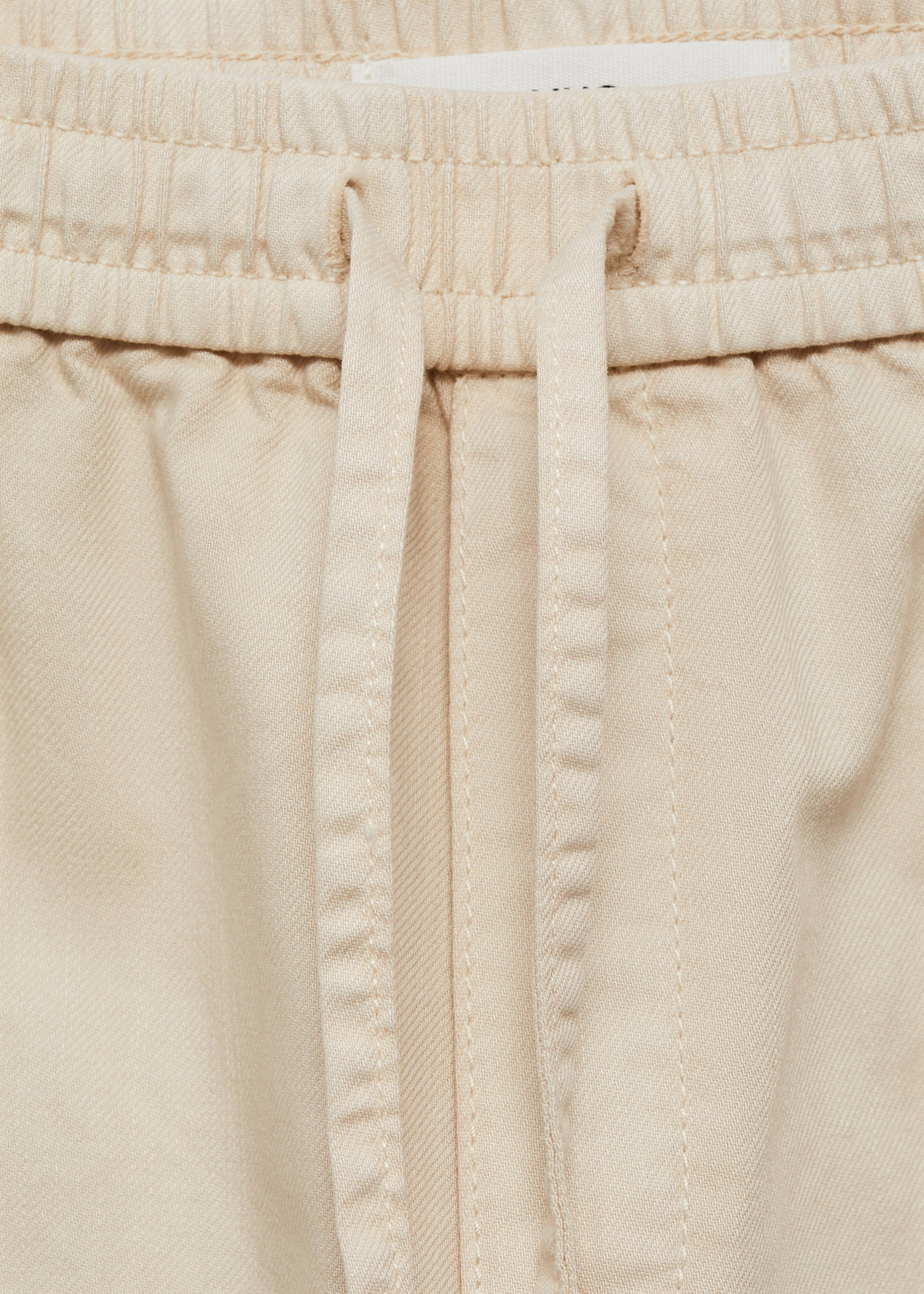 Elastic waist cotton pants - Details of the article 8