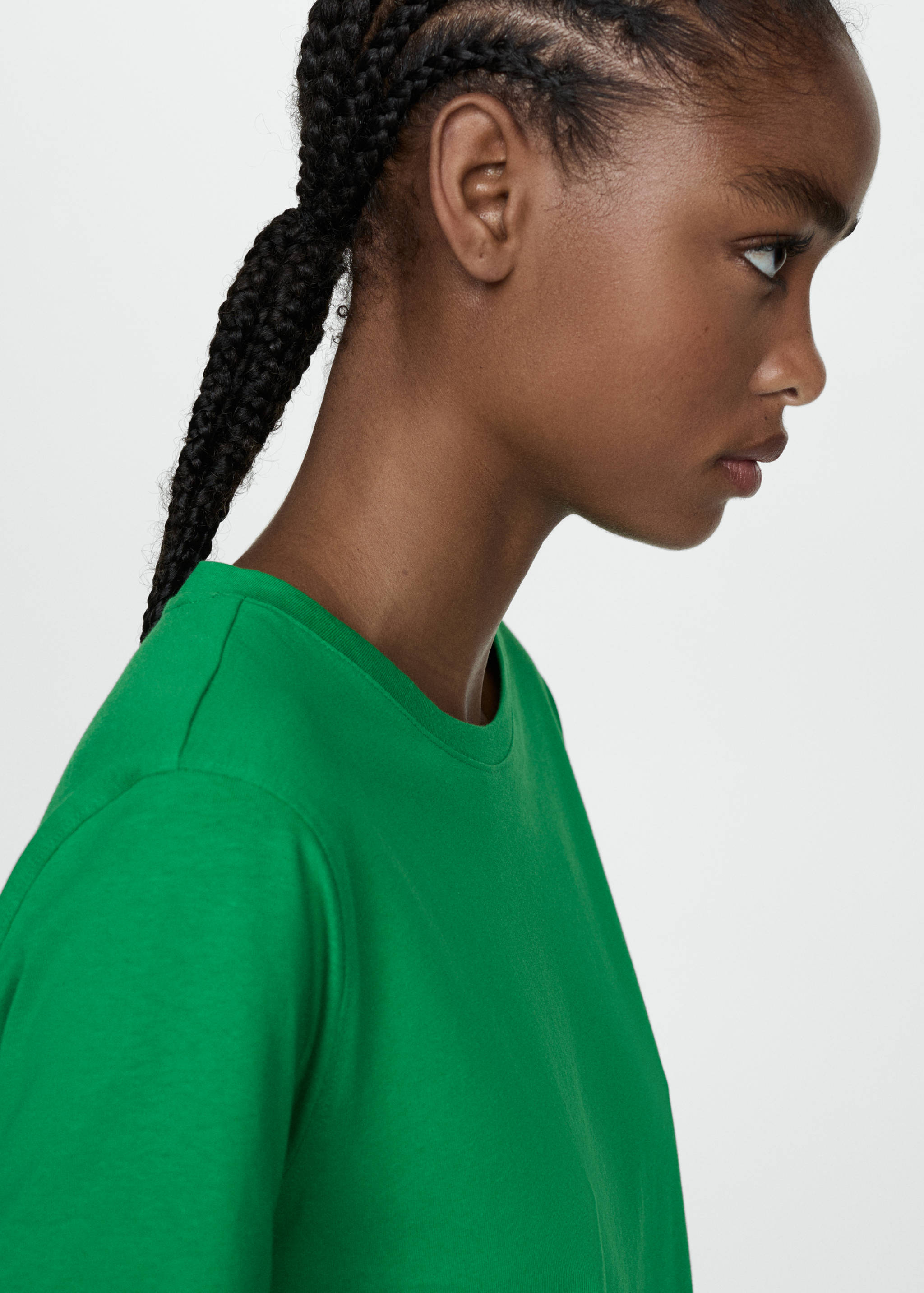 Kurzärmliges Baumwoll-T-Shirt - Detail des Artikels 1