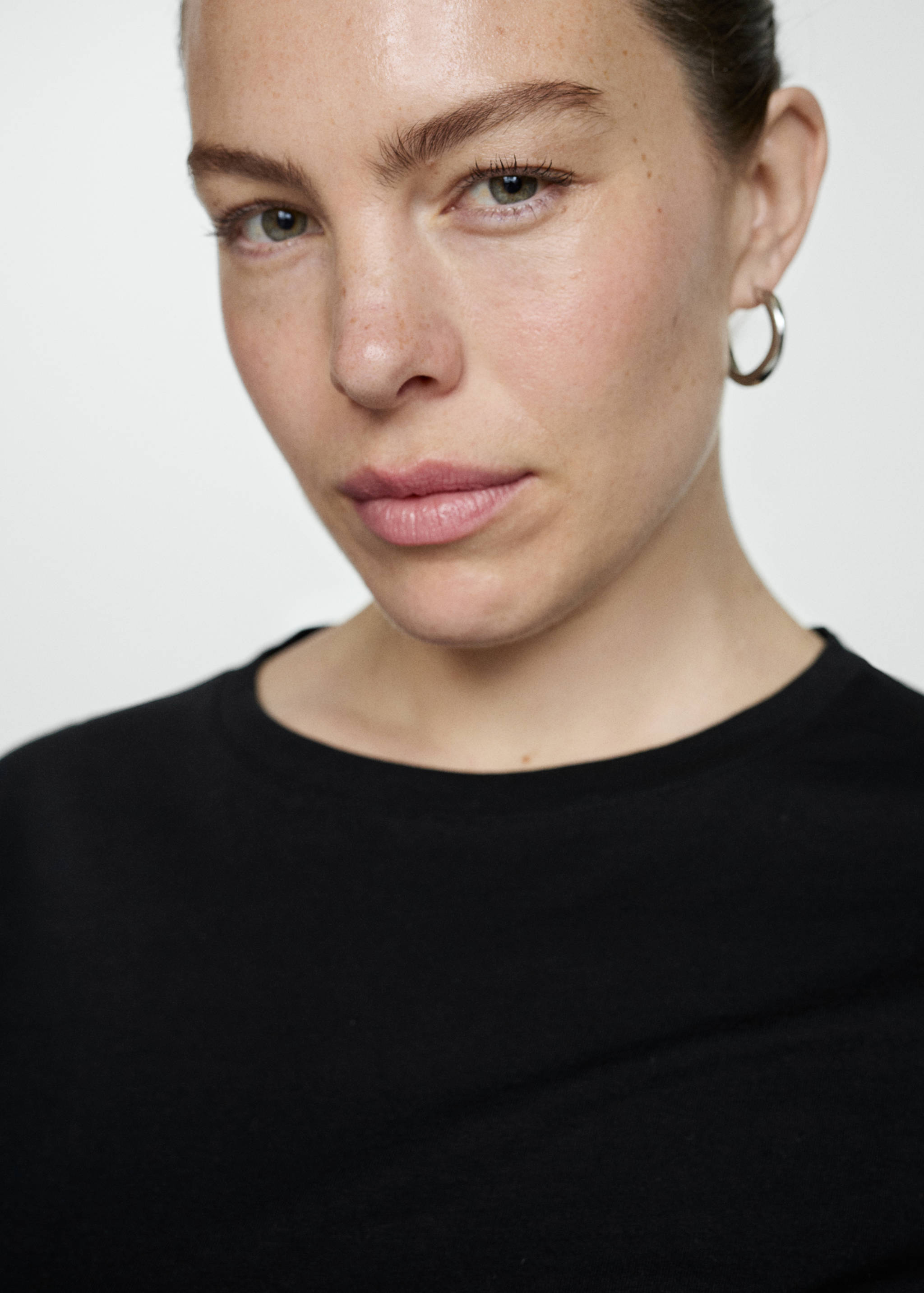 Kurzärmliges Baumwoll-T-Shirt - Detail des Artikels 4