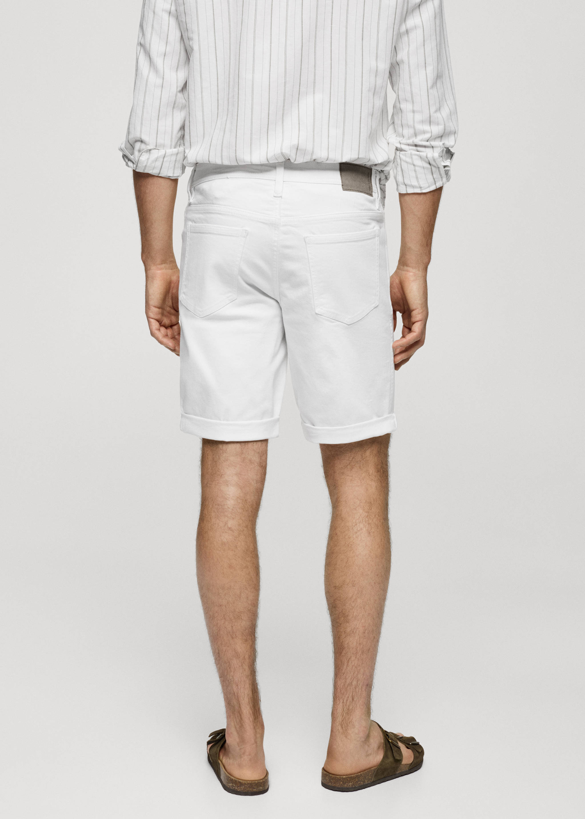 Bermudas vaqueras slim fit - Reverso del artículo