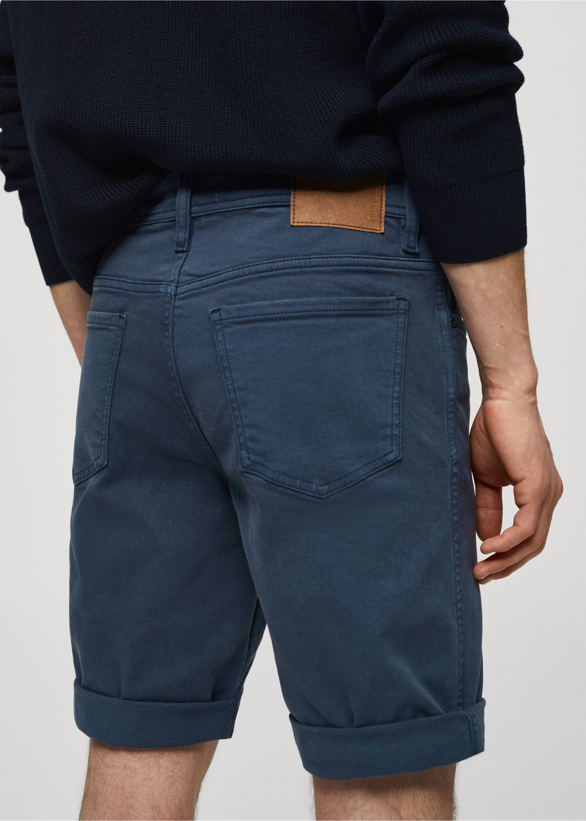 Jeansbermudas slim fit - Detaljer om artikeln 4, Indigoblå. Ref: 77090595-00.