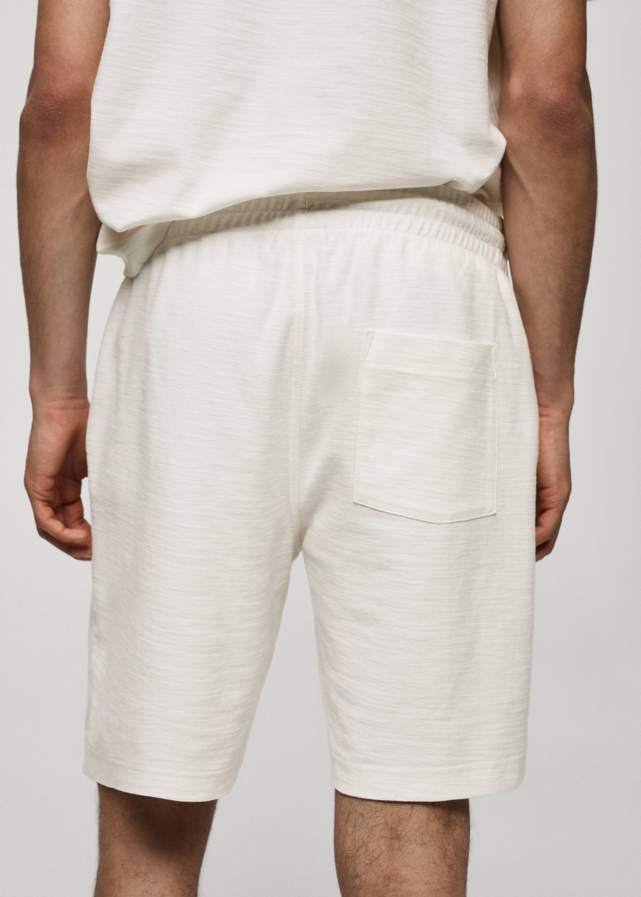 Cotton shorts with drawstring - Details of the article 6