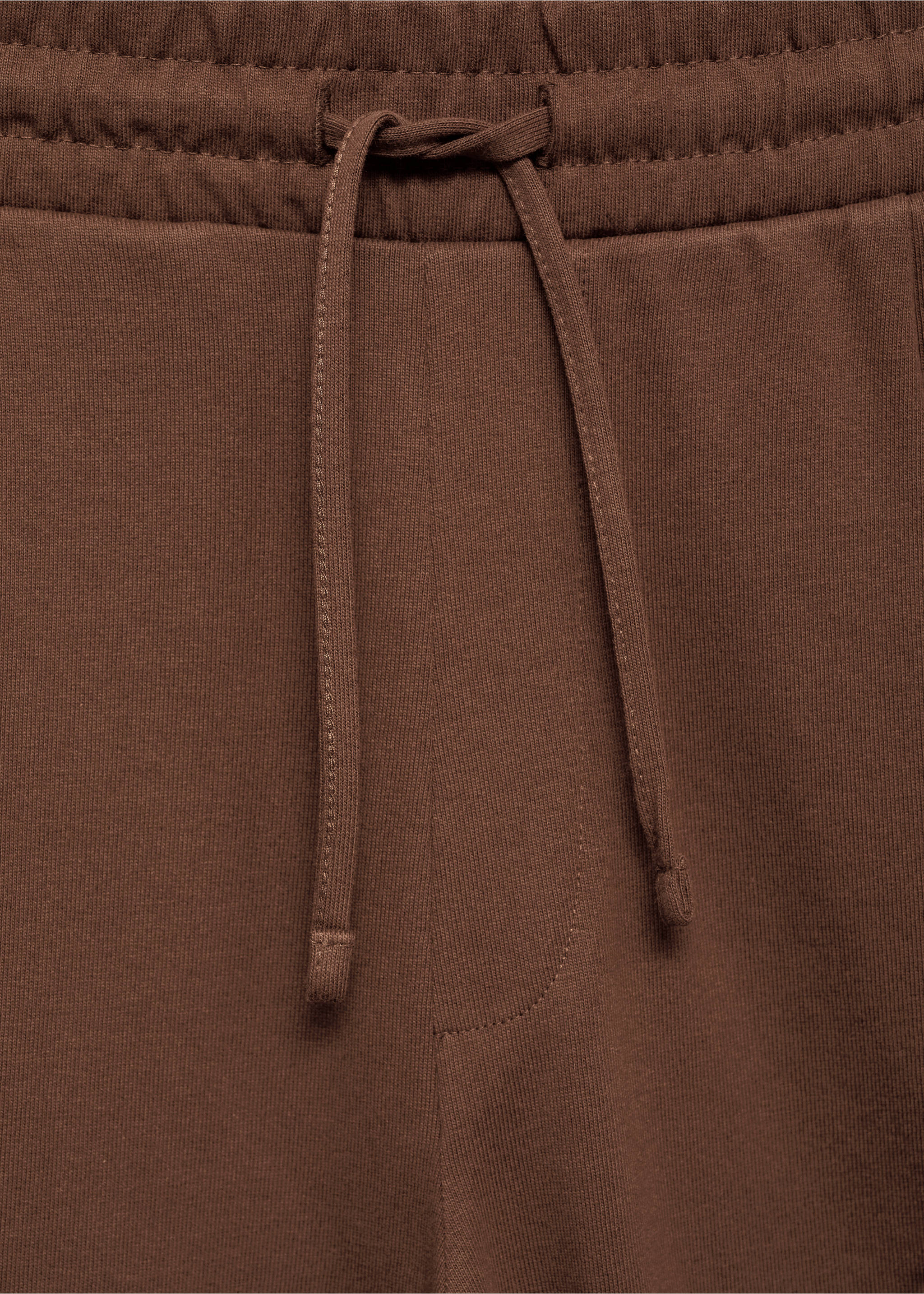 Bermuda 100 % coton cordon - Détail de l'article 8, Marron. Ref: 77090607-00.