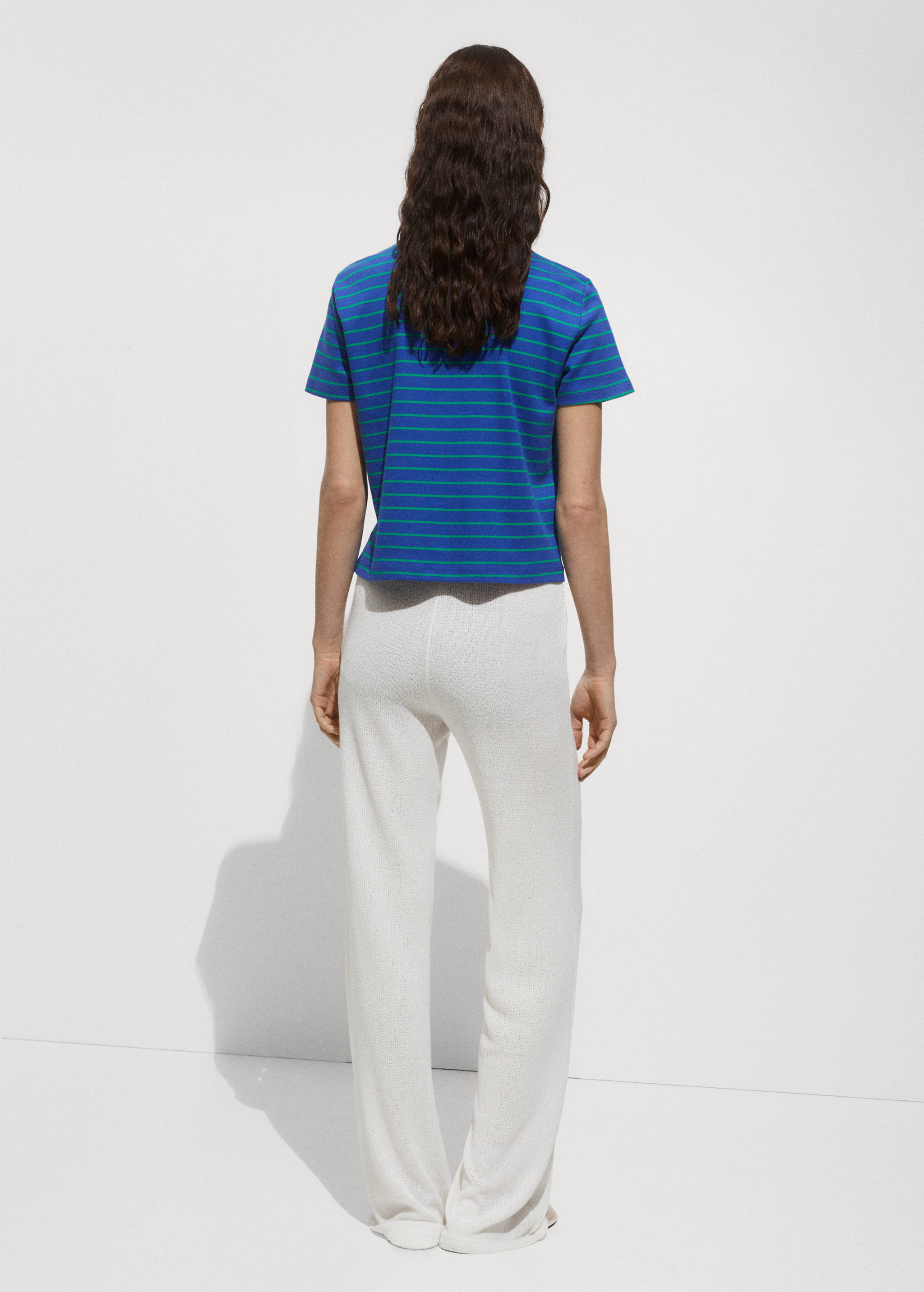 Printed striped T-shirt - Reverse of the article