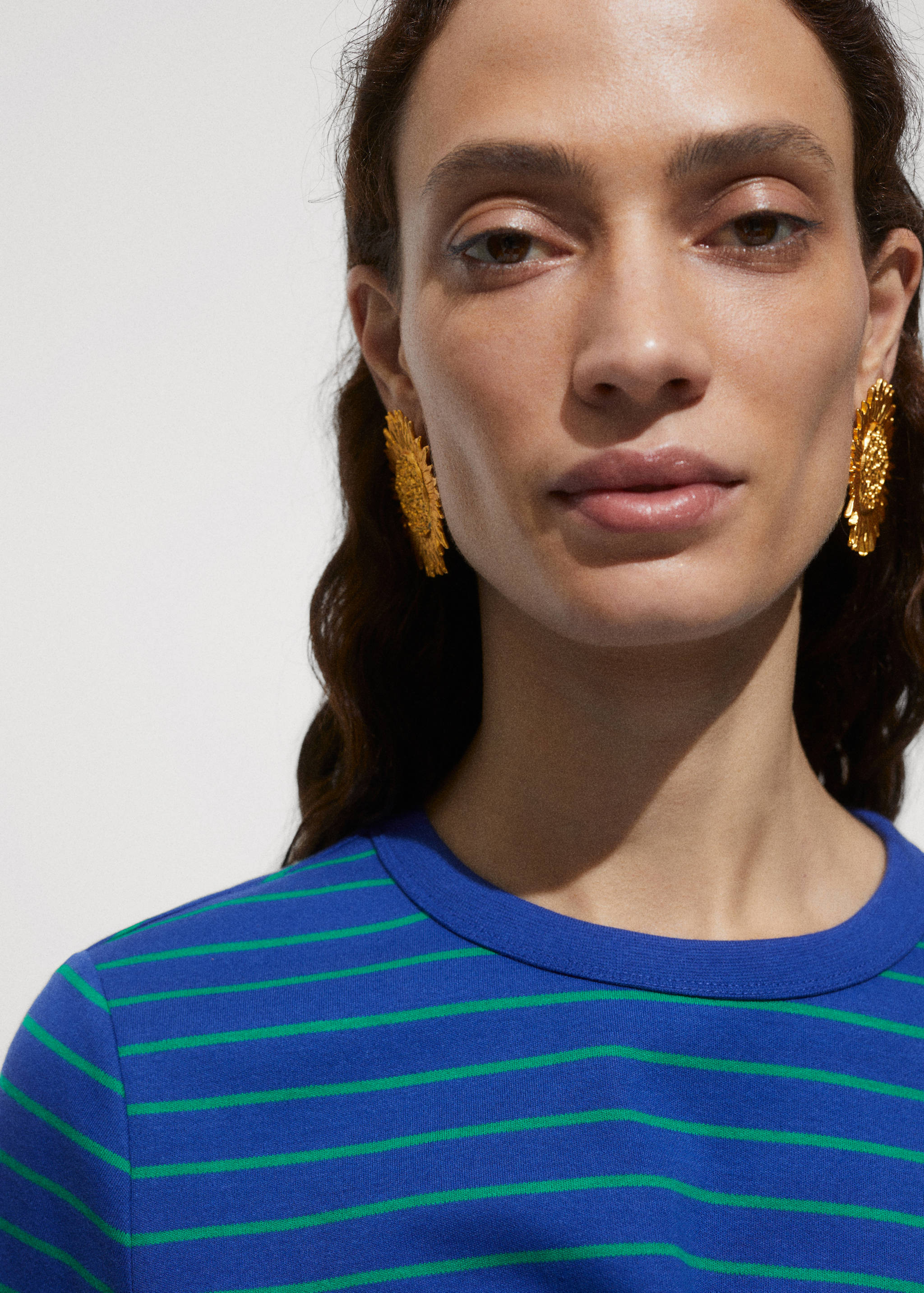 Printed striped T-shirt - Details of the article 1