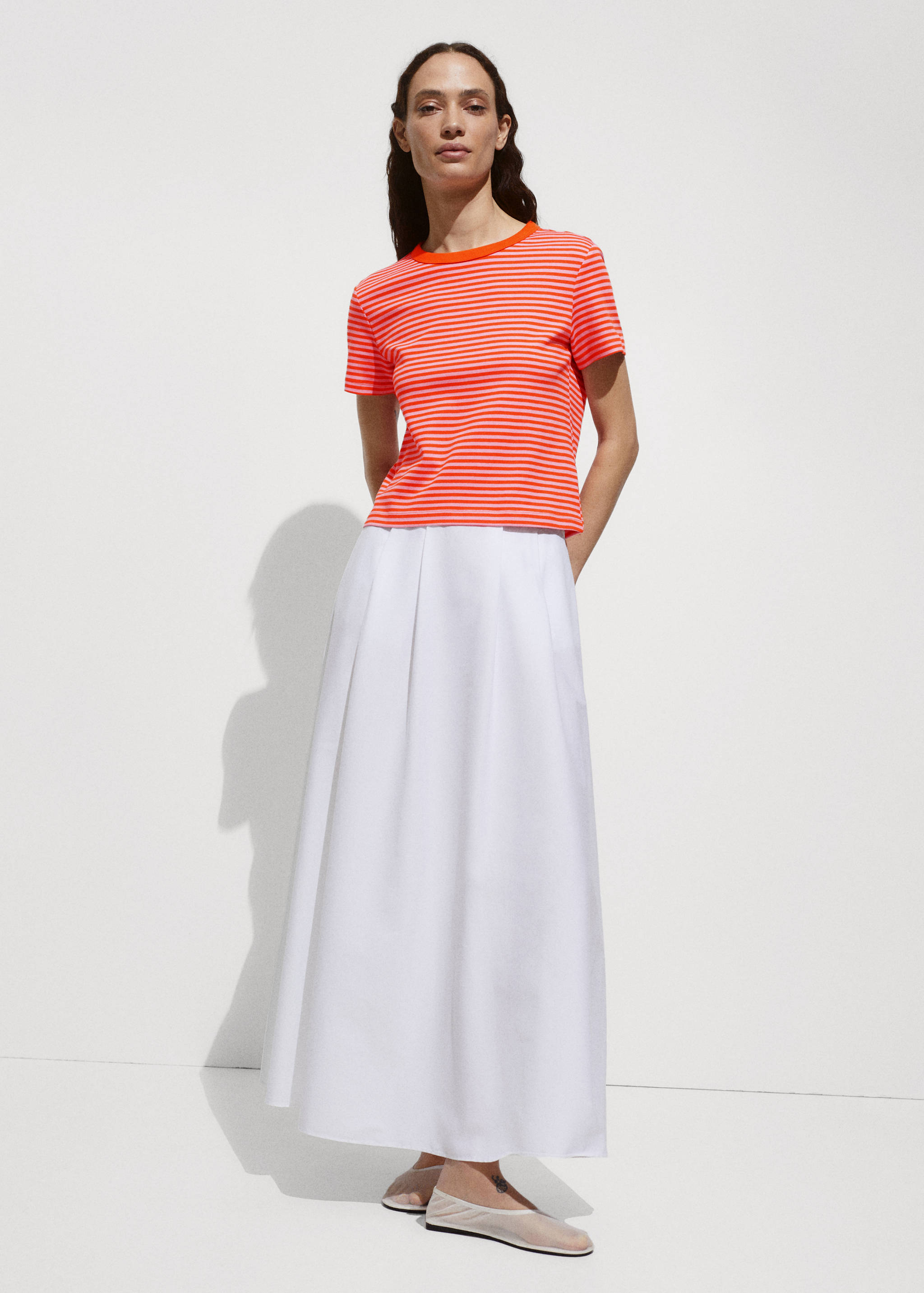 Maglietta cotone a righe - Piano generale