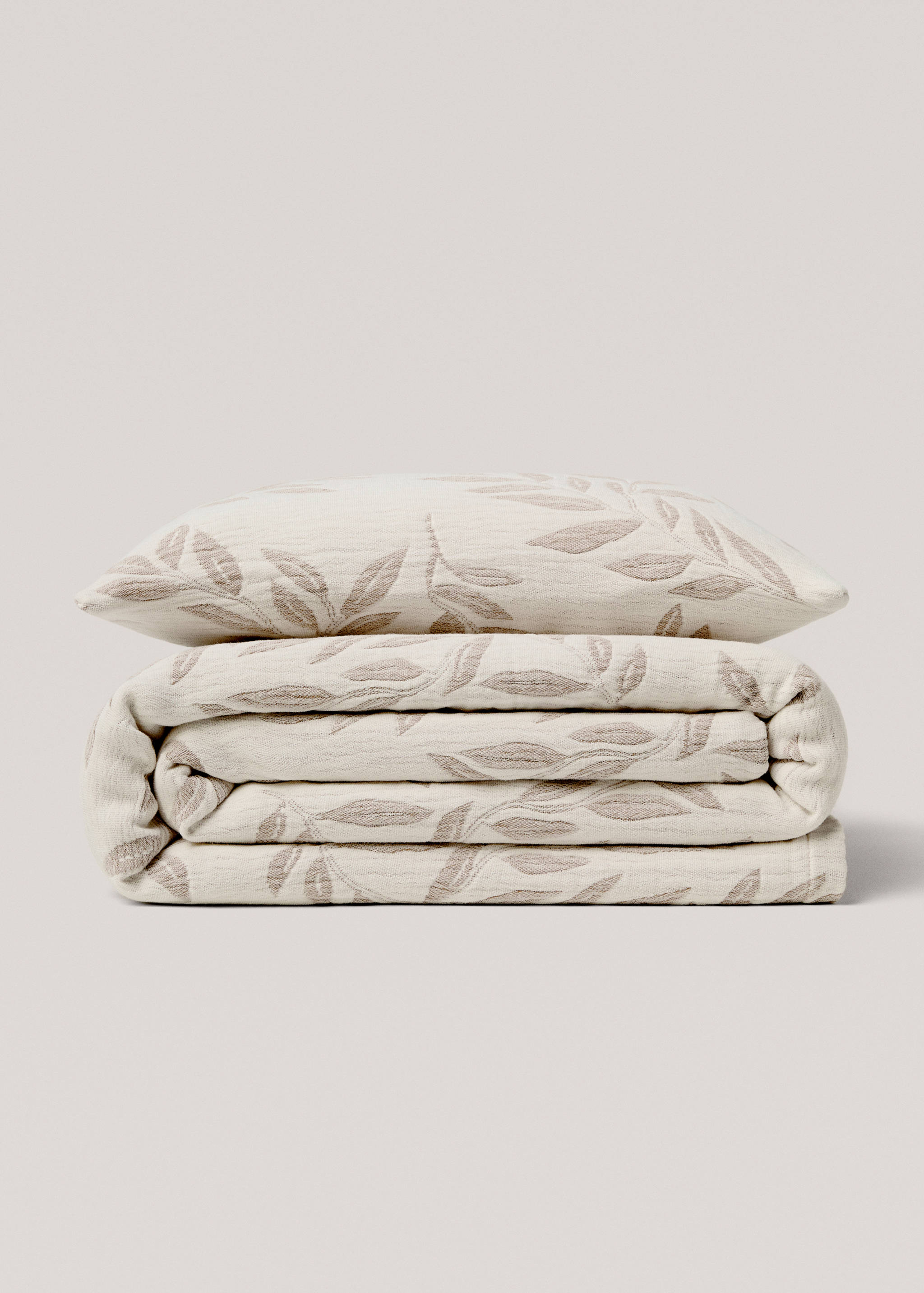 100% cotton floral-print quilt - Details of the article 3